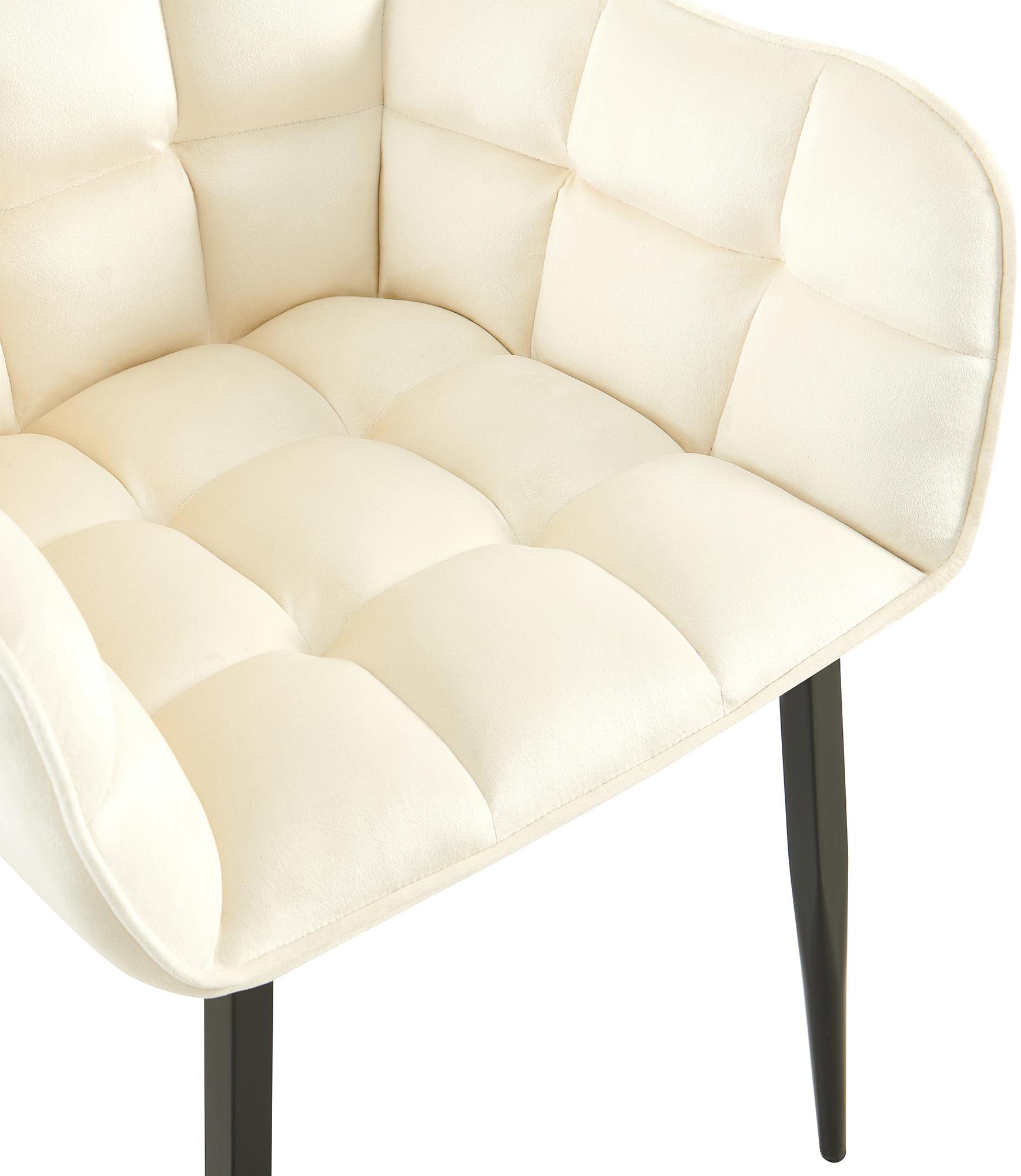 Chaise de salle à manger Tirana velours