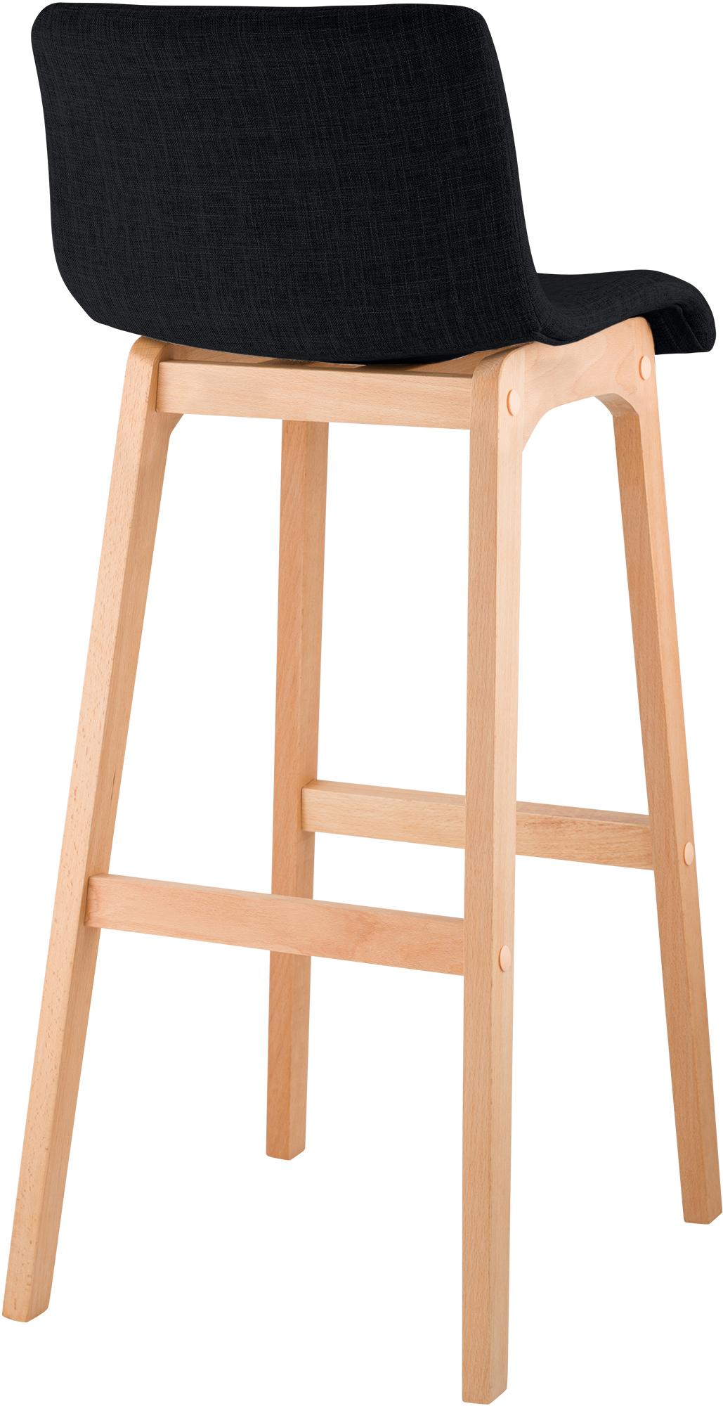 Tabouret de Bar Hover Tissu Piètement Quatre pieds Natura
