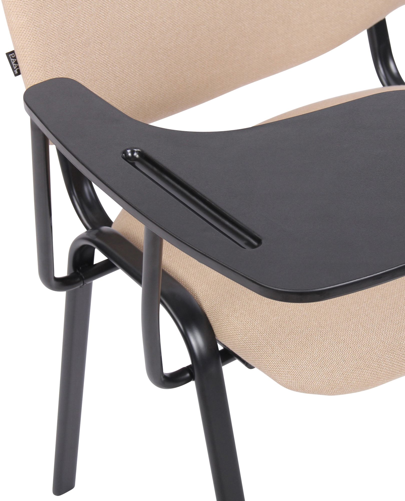 Chaise Ken en tissu avec tablette rabattable