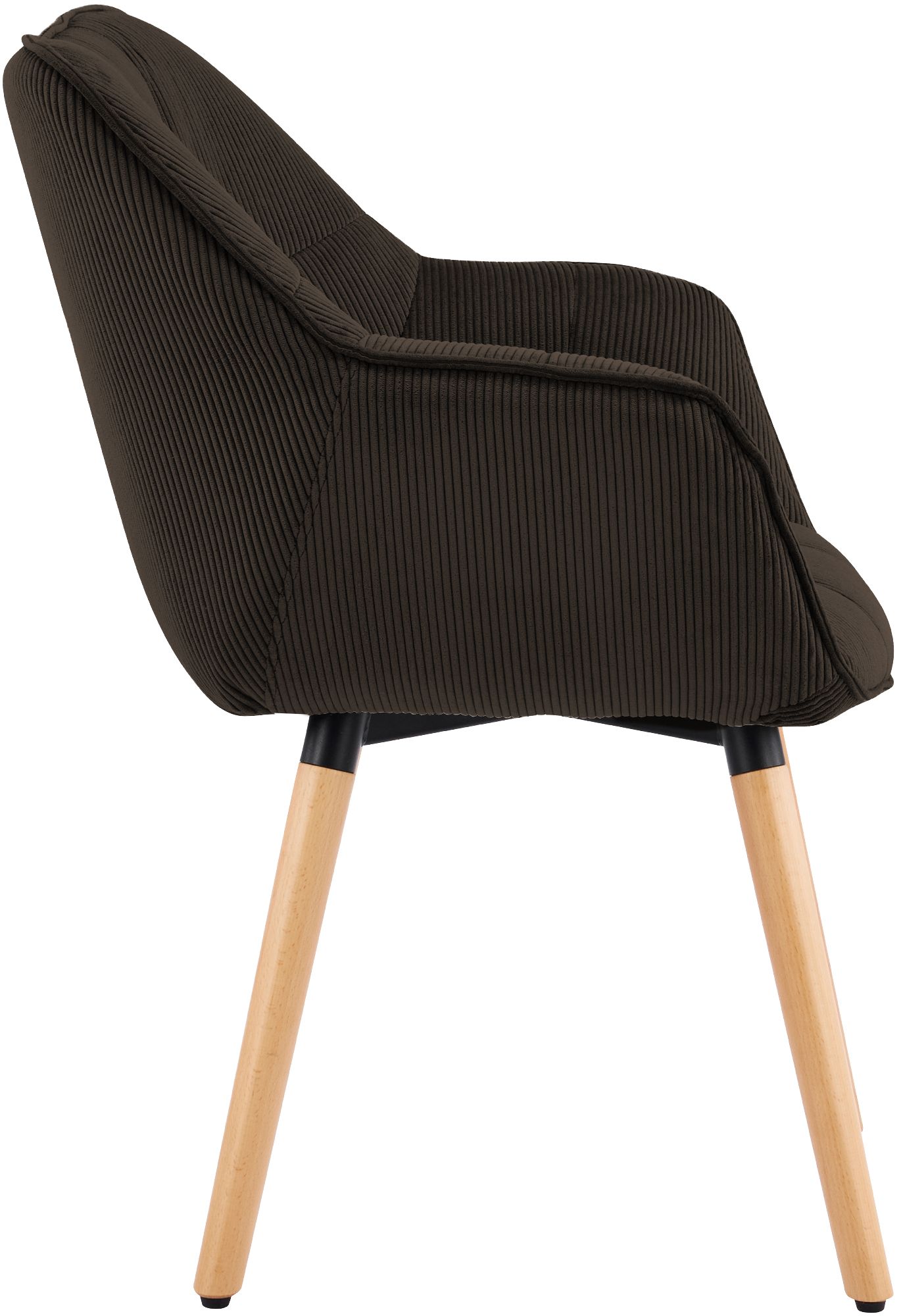 Chaise de salle à manger Milford velours côtelé