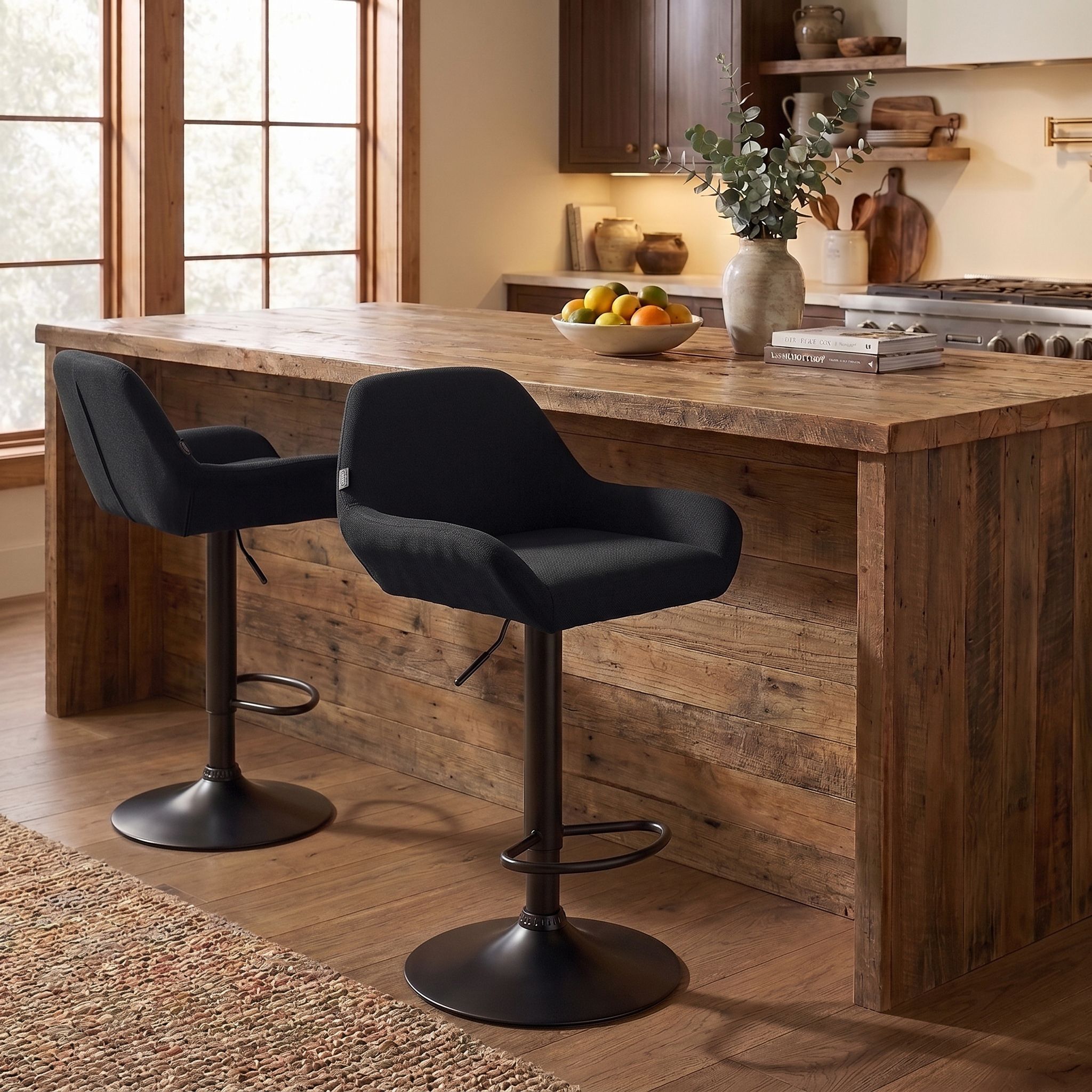 Tabouret de bar Braga en tissu