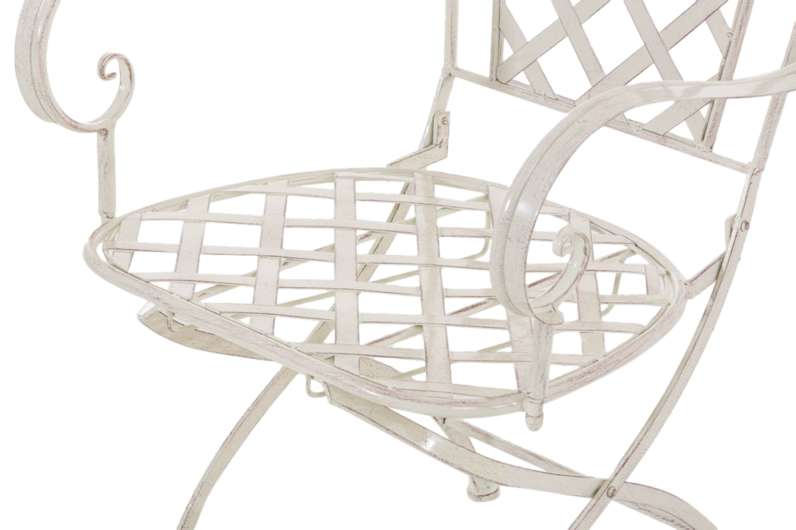 Lot de 2 chaises de jardin pliables Adara en fer