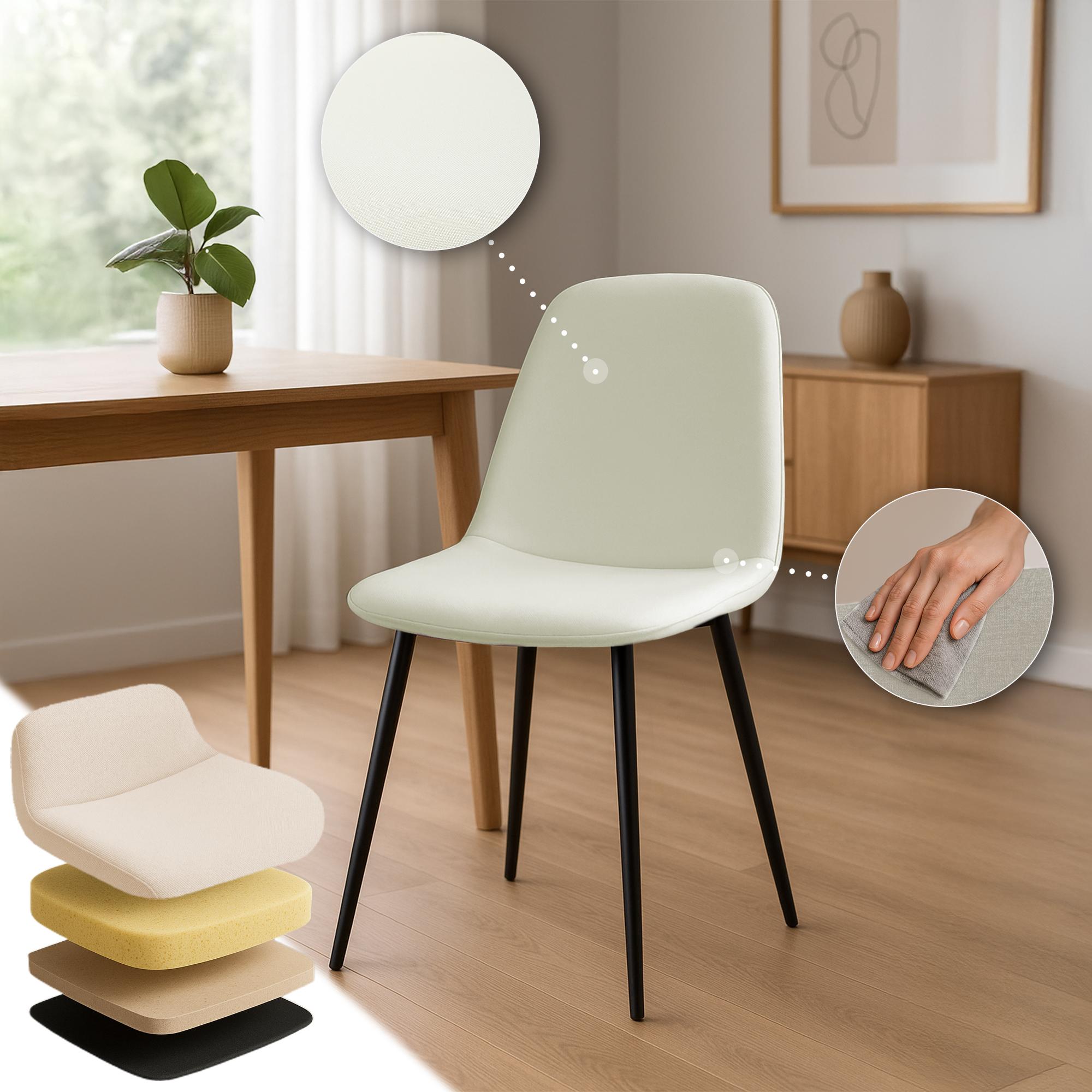 Lot de 2 chaises de salle à manger Maryam