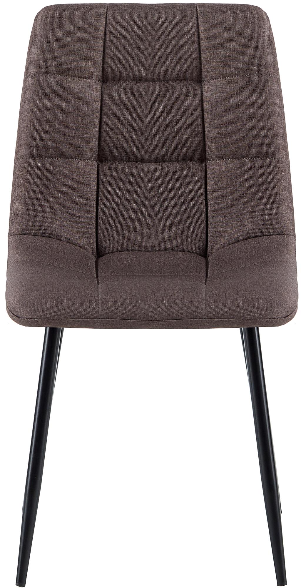 Lot de 4 chaises de salle a manger Antibes en tissu