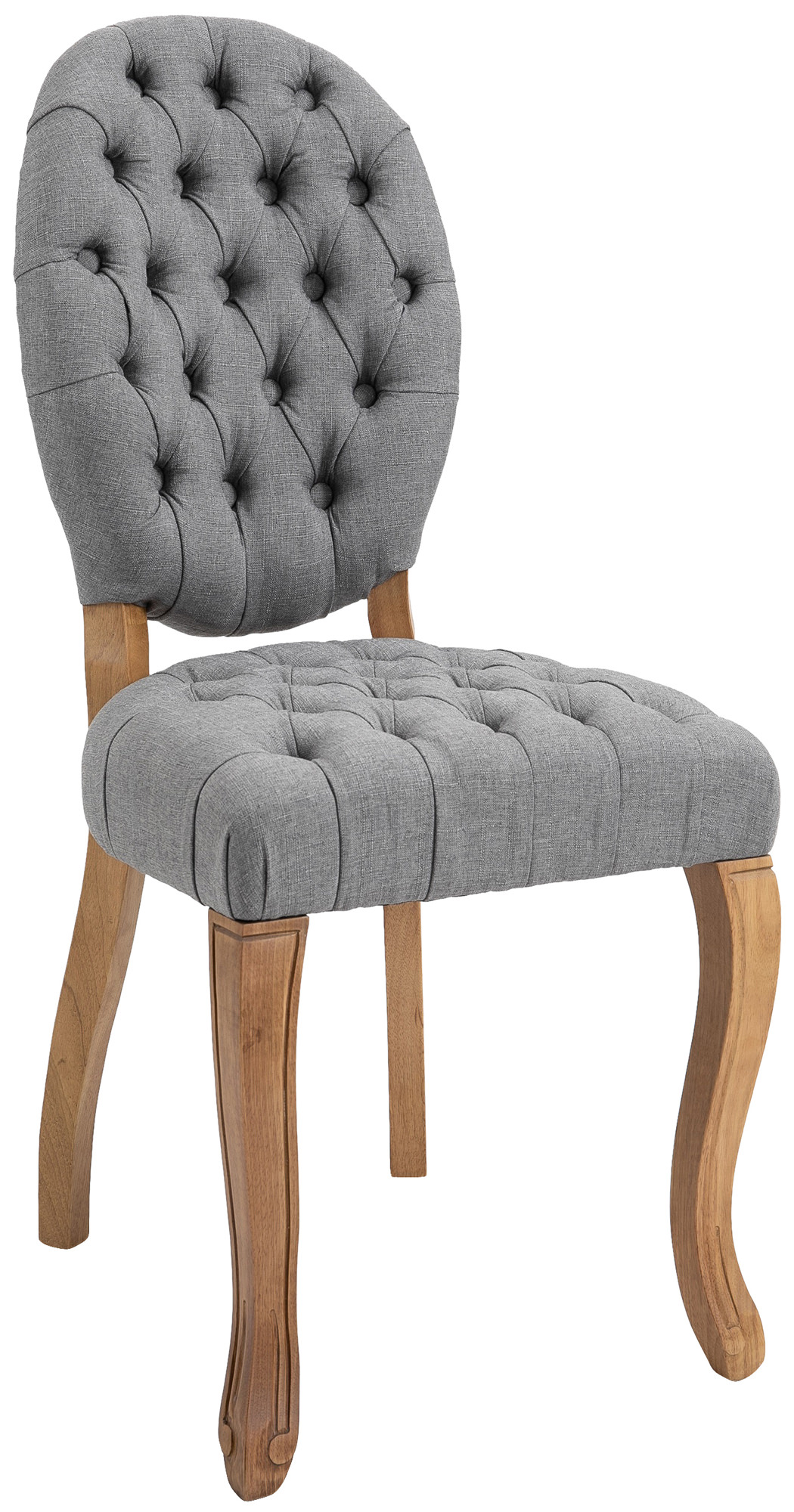 Chaise de salle à manger Temara en tissu