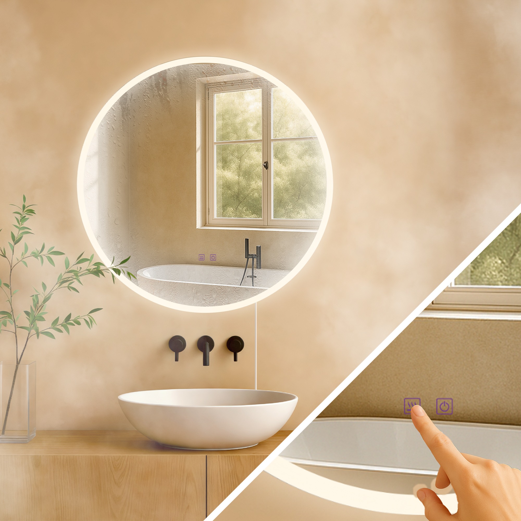 Miroir de salle de bain Laconia