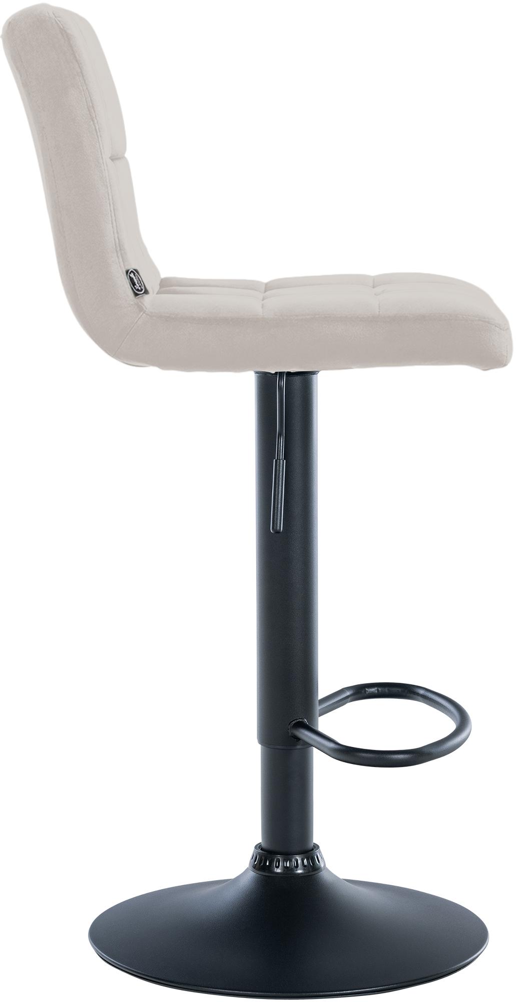Lot de 2 tabourets de bar Peru velours