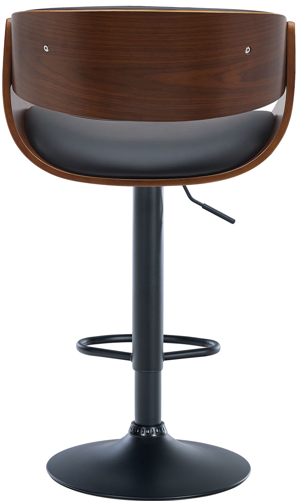 Tabouret de bar Portmore avec Coque en bois assise en similicuir