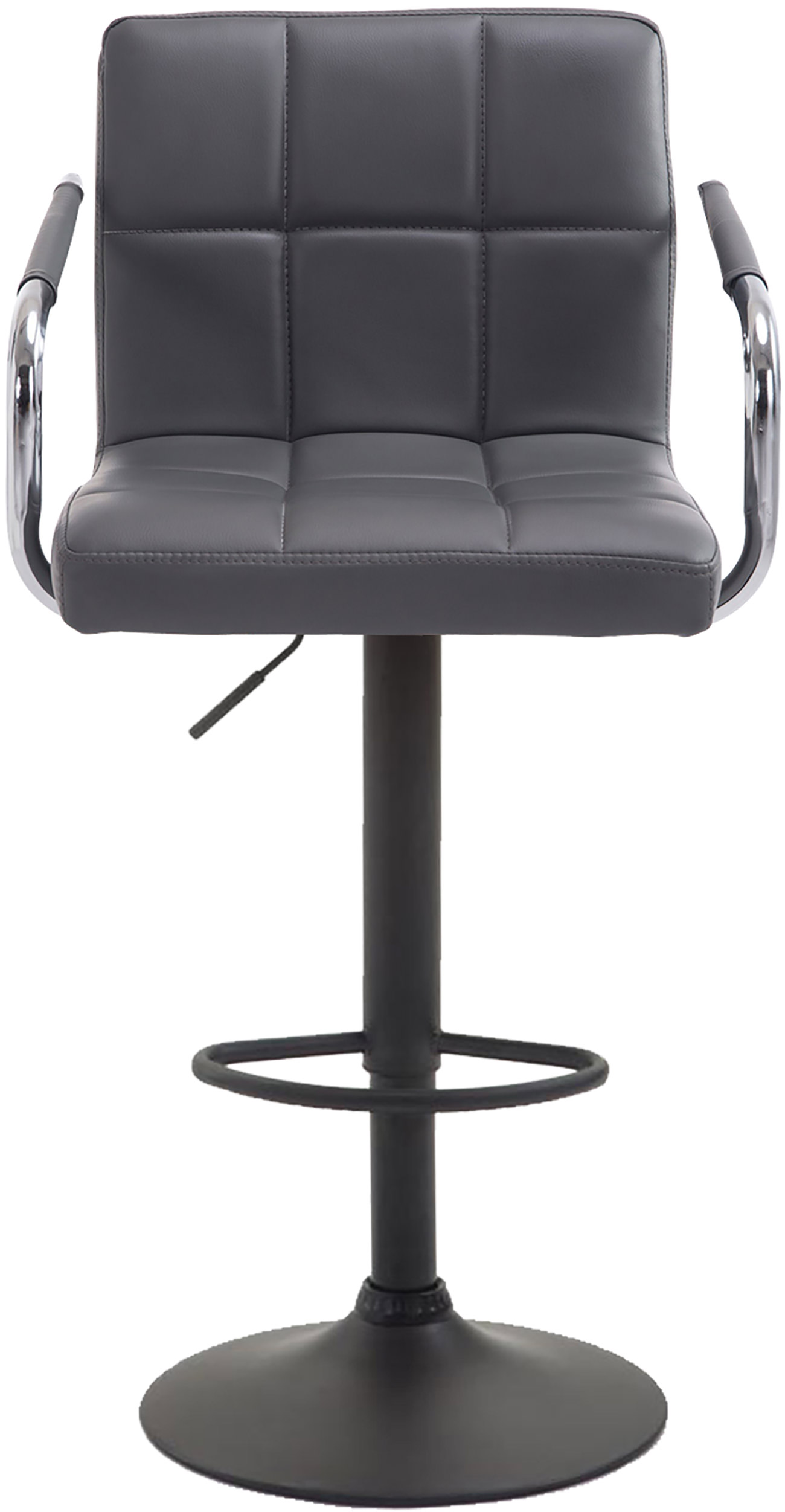 Tabouret de bar Lucy V2  en similicuir avec Piètement en Métal