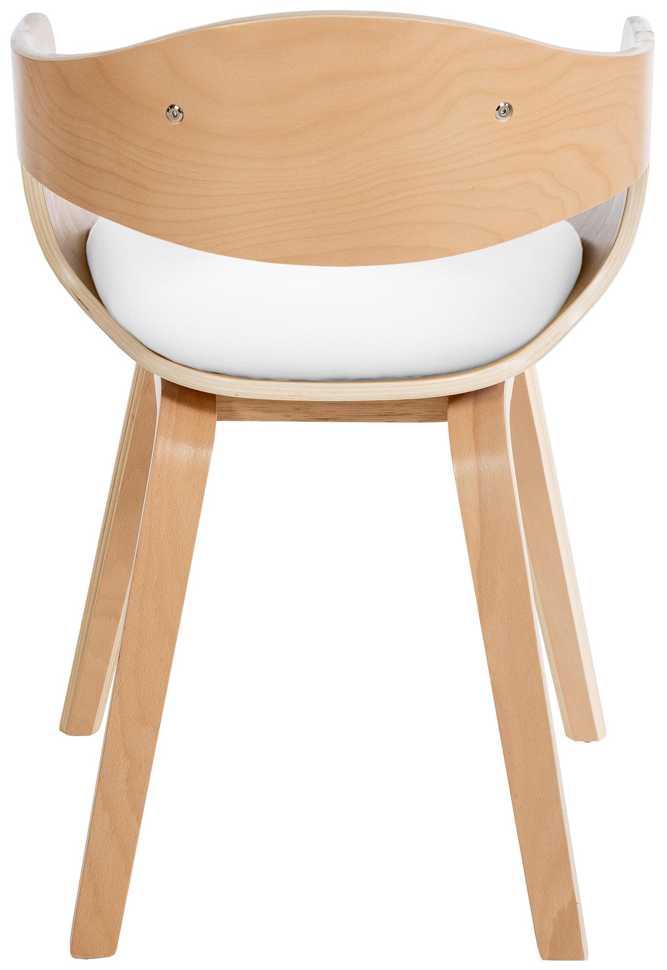 Chaise retro Kingston en similicuir