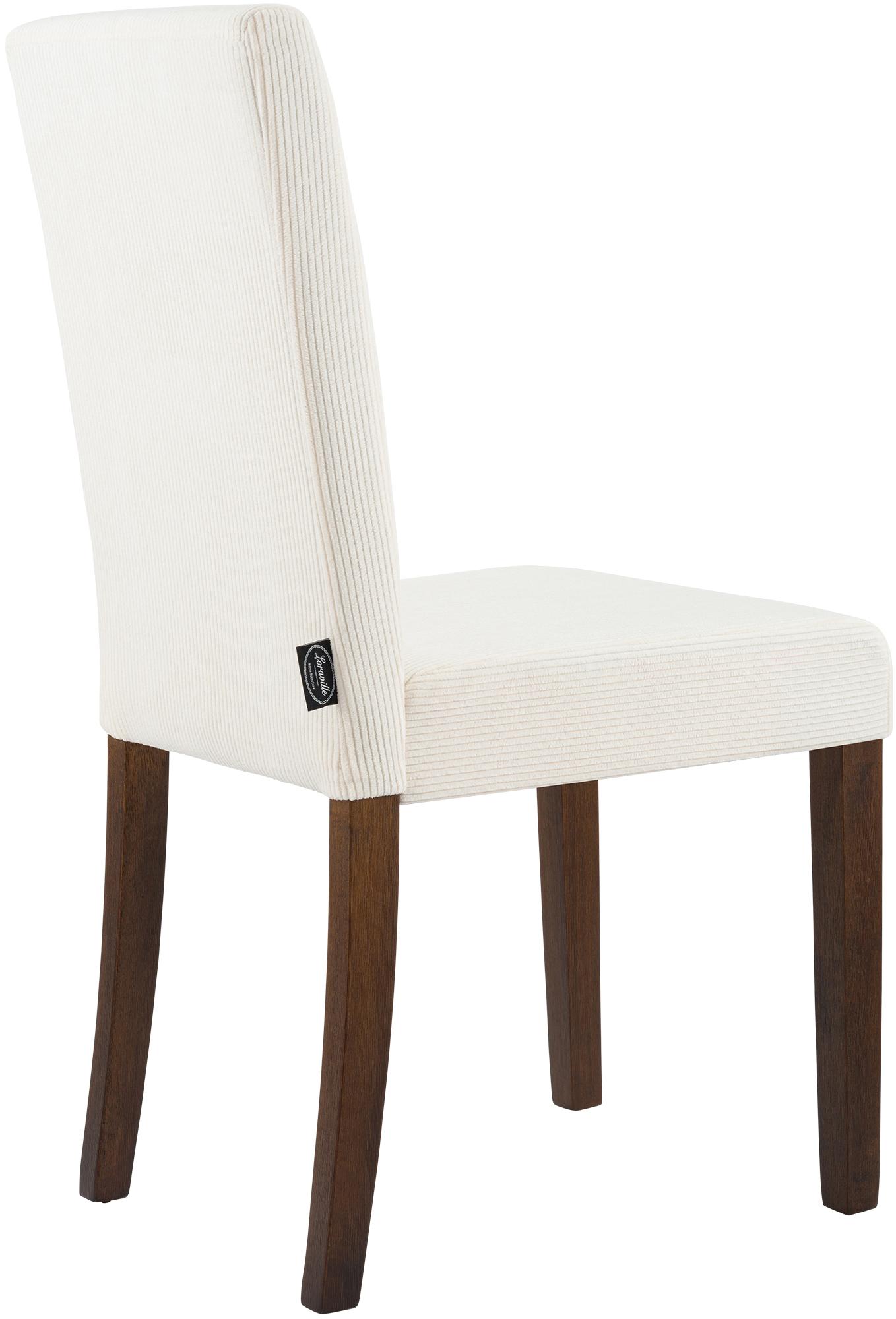 Chaise de salle à manger Ina velours côtelé