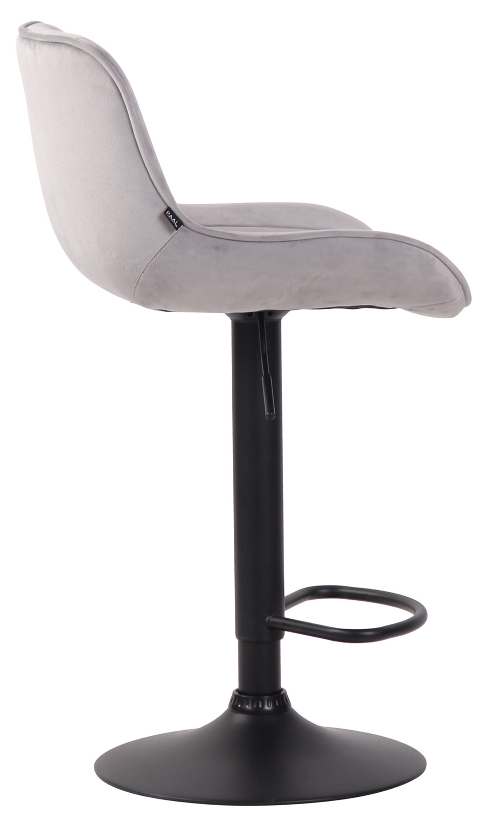 Lot de 2 Tabourets de bar Lentini en Velours Pied trompette en Métal