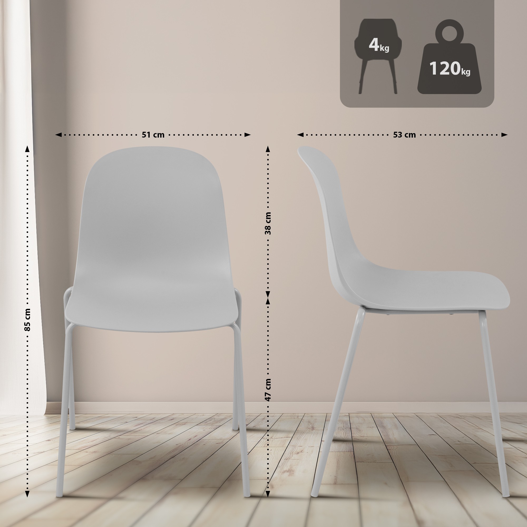 Ensemble de 2 sièges Veldin
