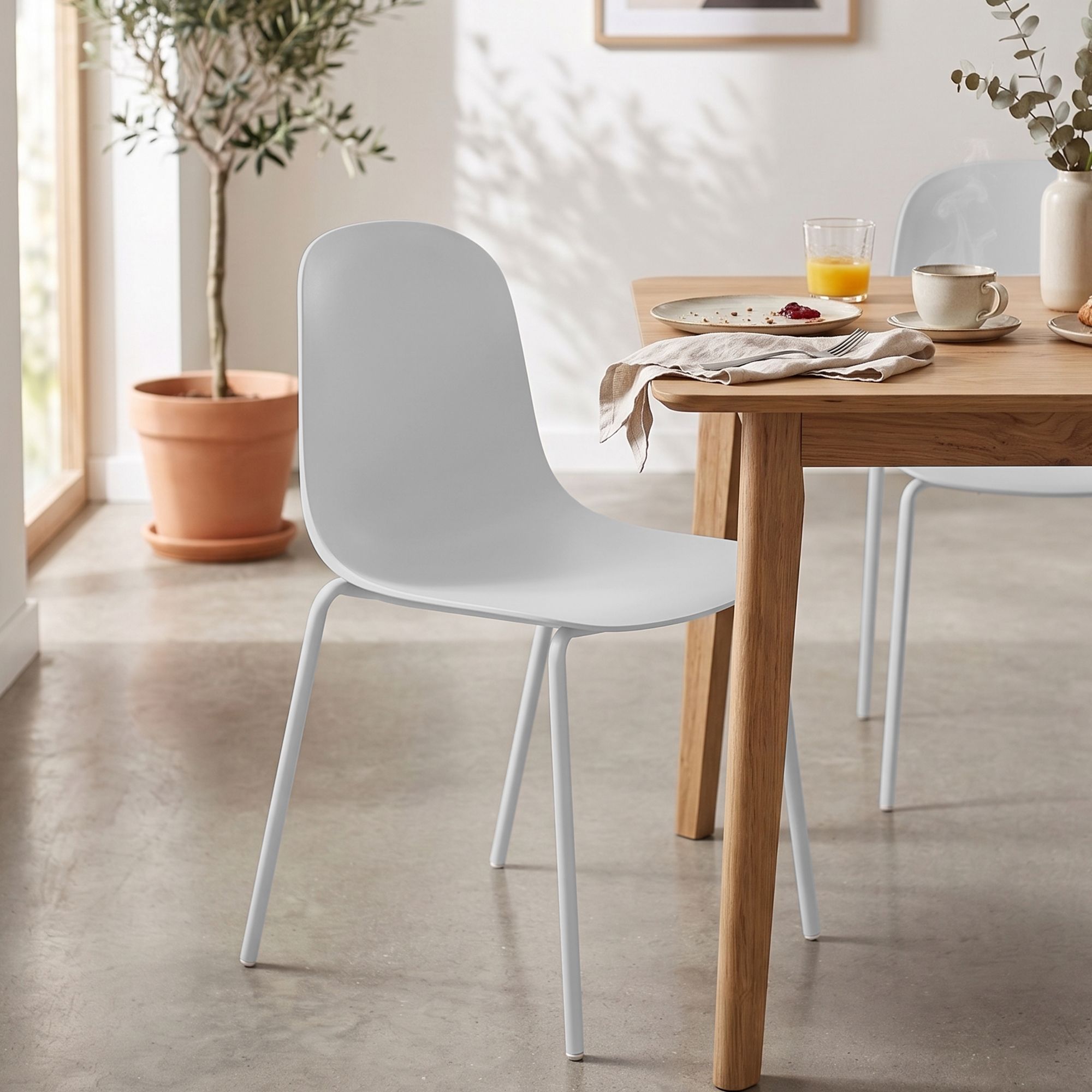 Lot de 4 chaises empilables Hardin