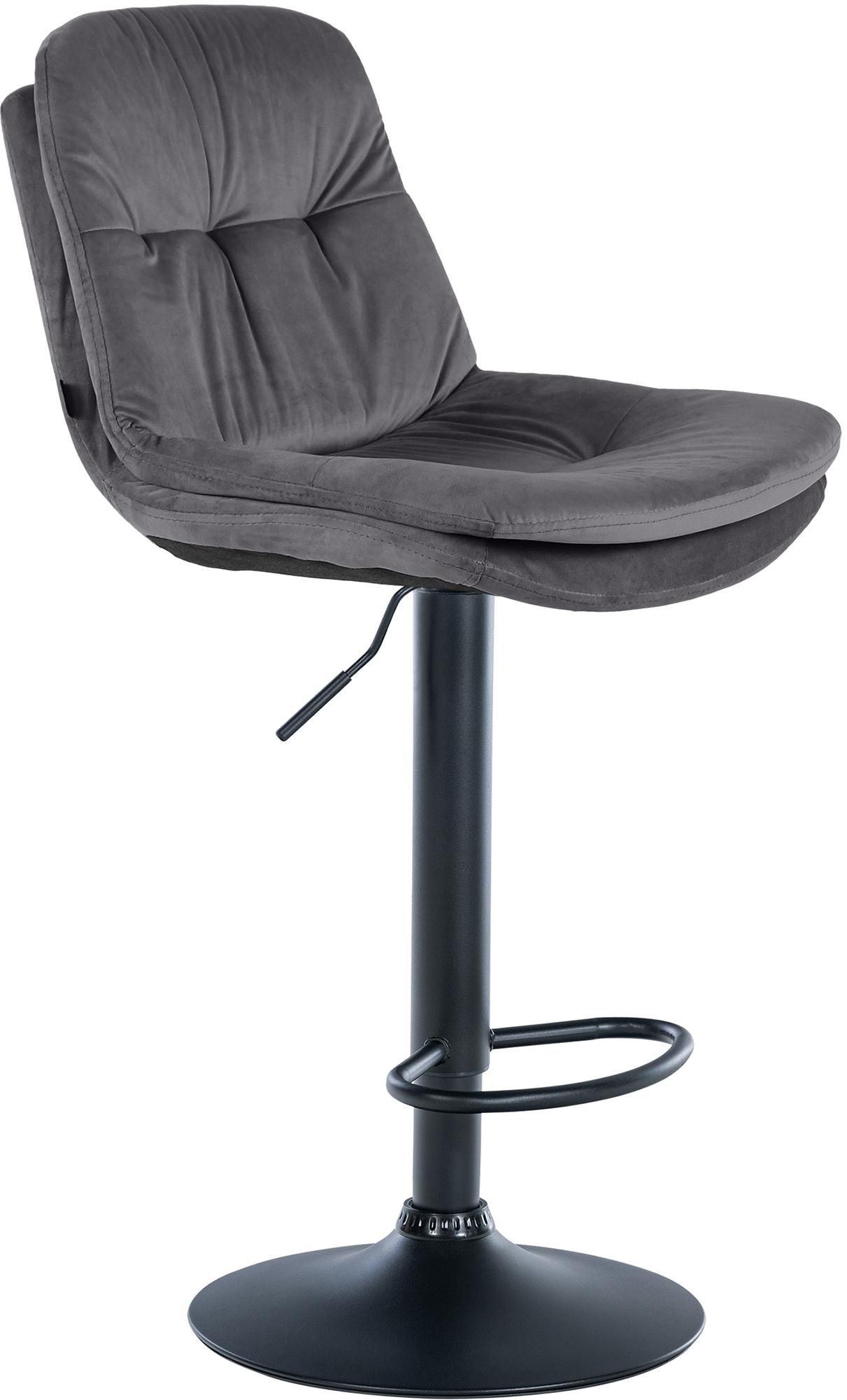 Tabouret de bar Laurel velours