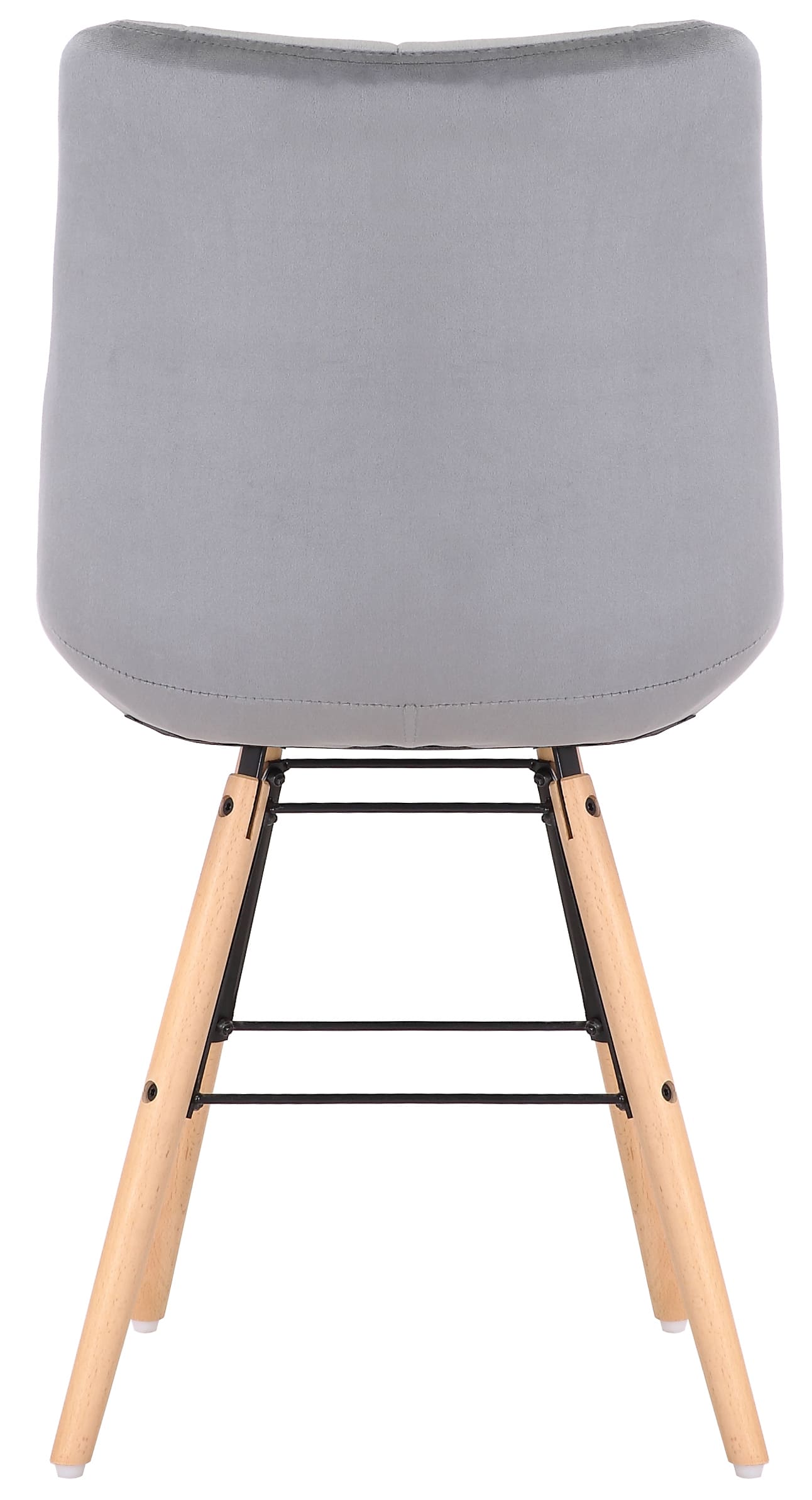 Lot de 2 chaises de salle à manger Leni velours
