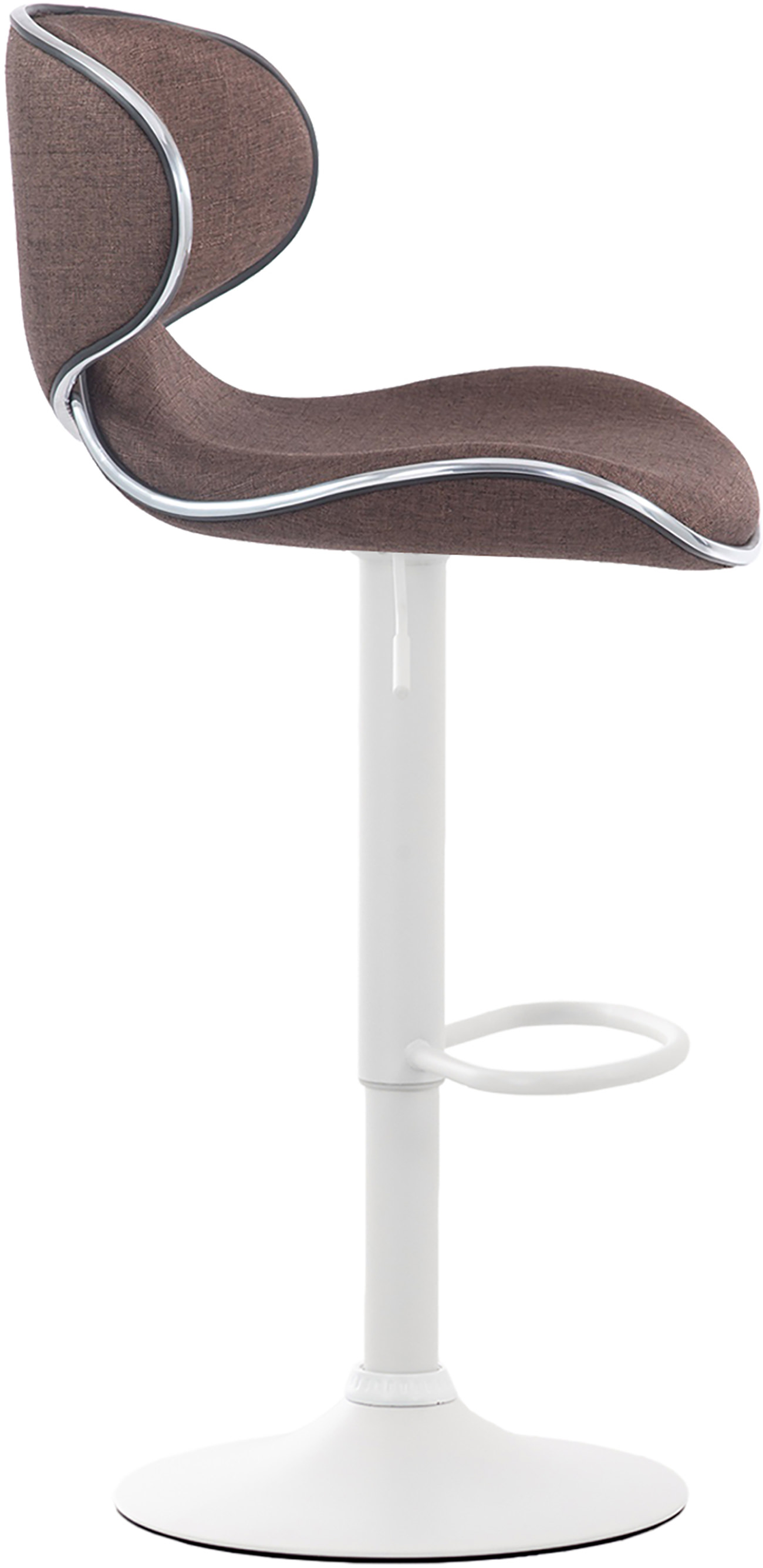 Tabouret de bar Las Vegas V2 en tissu avec pied en métal