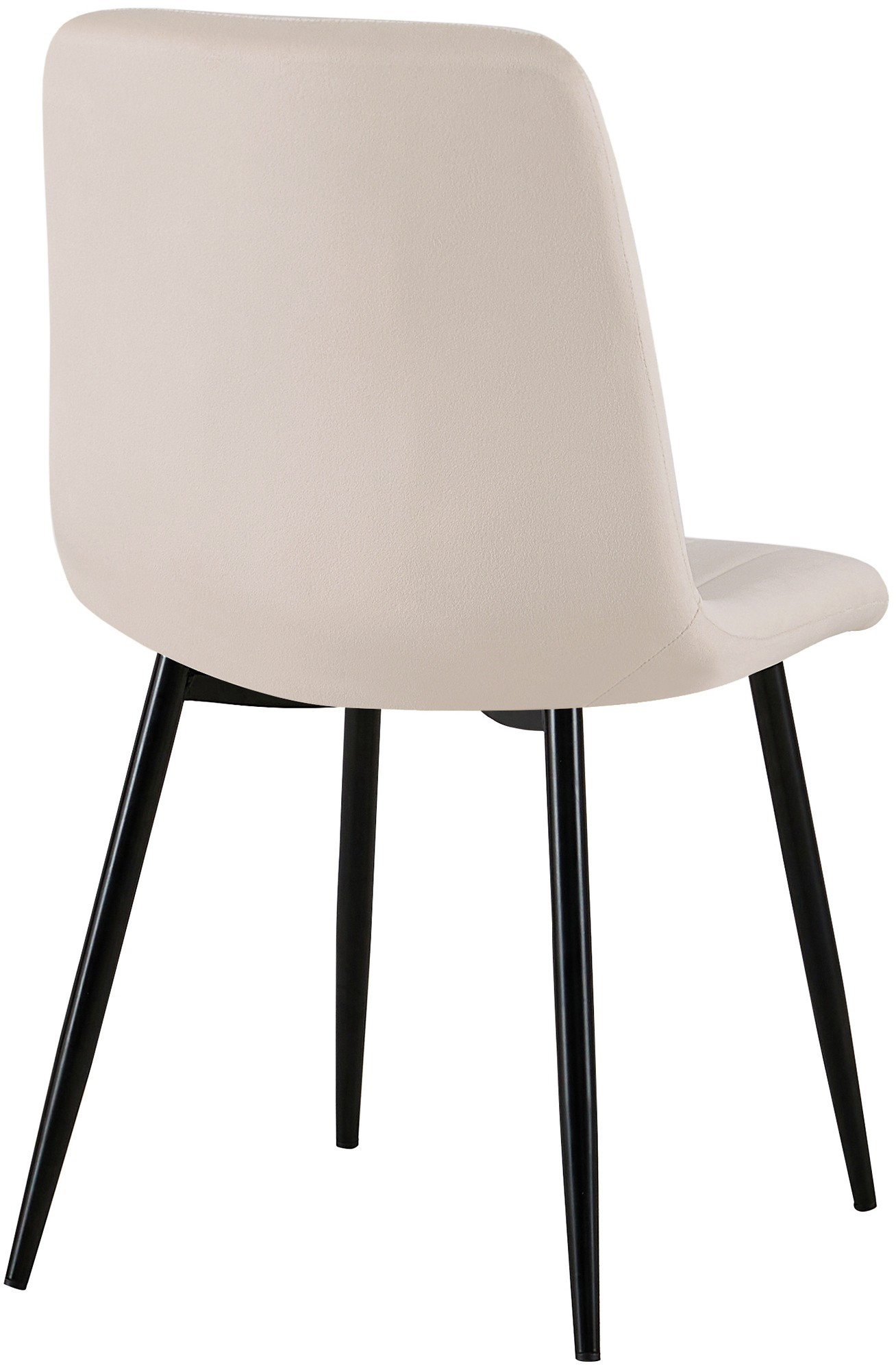 Lot de 4 Chaises de salle à manger Dijon avec Piètement en métal noir