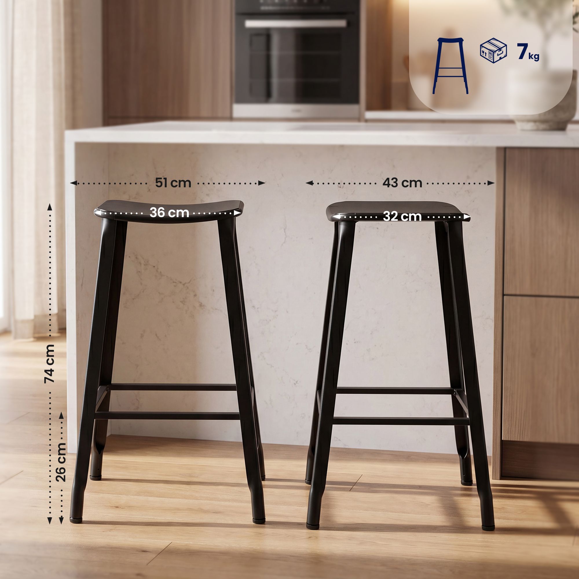 Tabouret de bar Peony