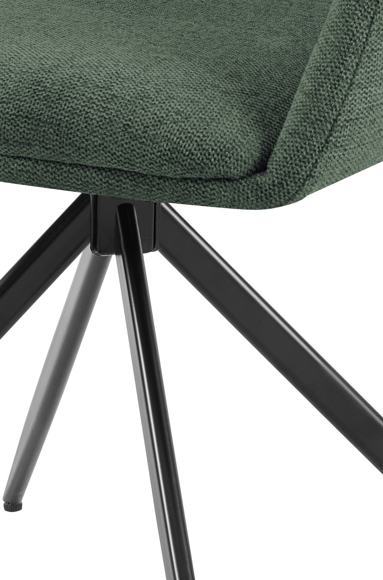 Lot de 2 chaises de salle a manger Olema en tissu