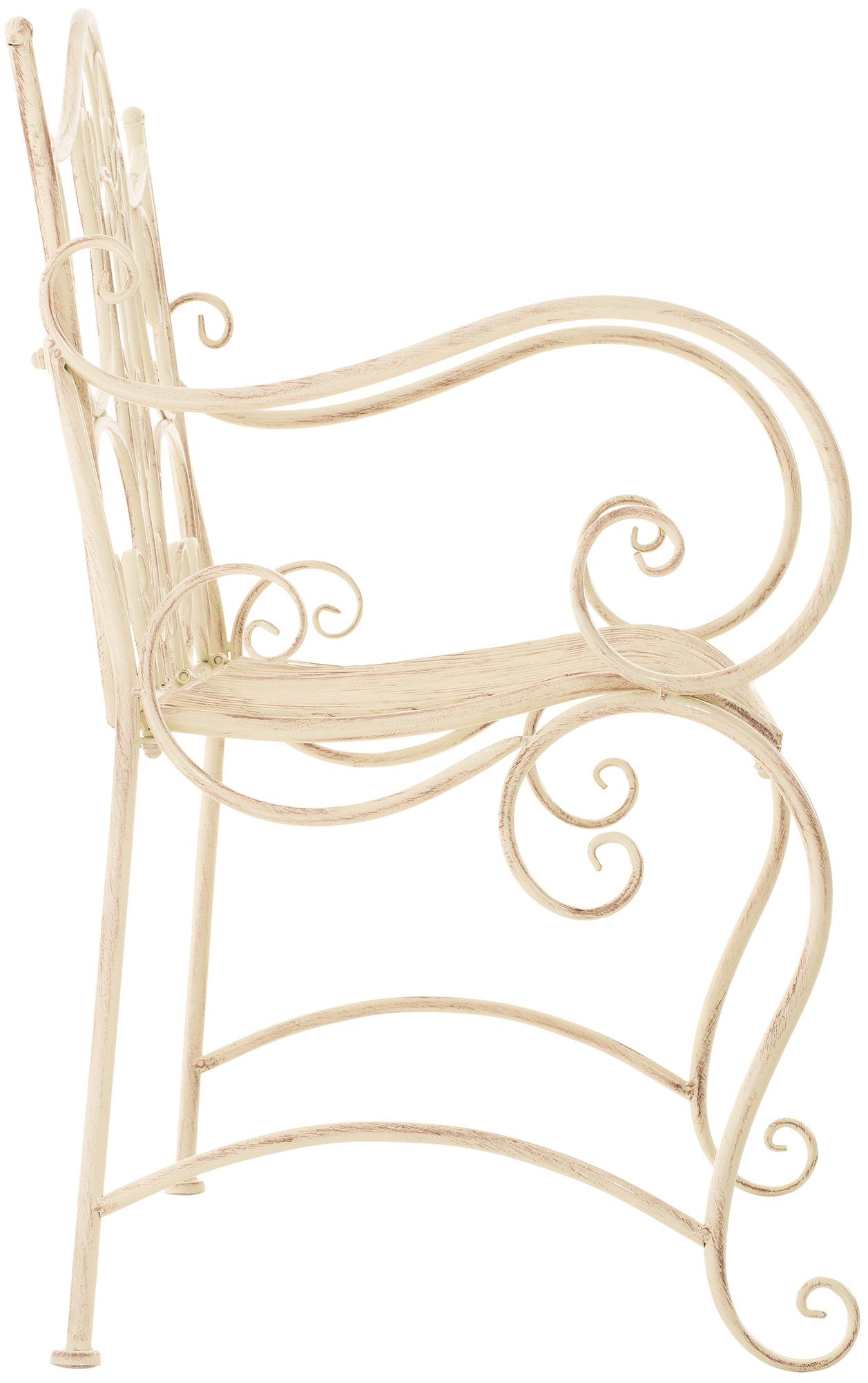 Banc de jardin au style antique Tara en fer forgé
