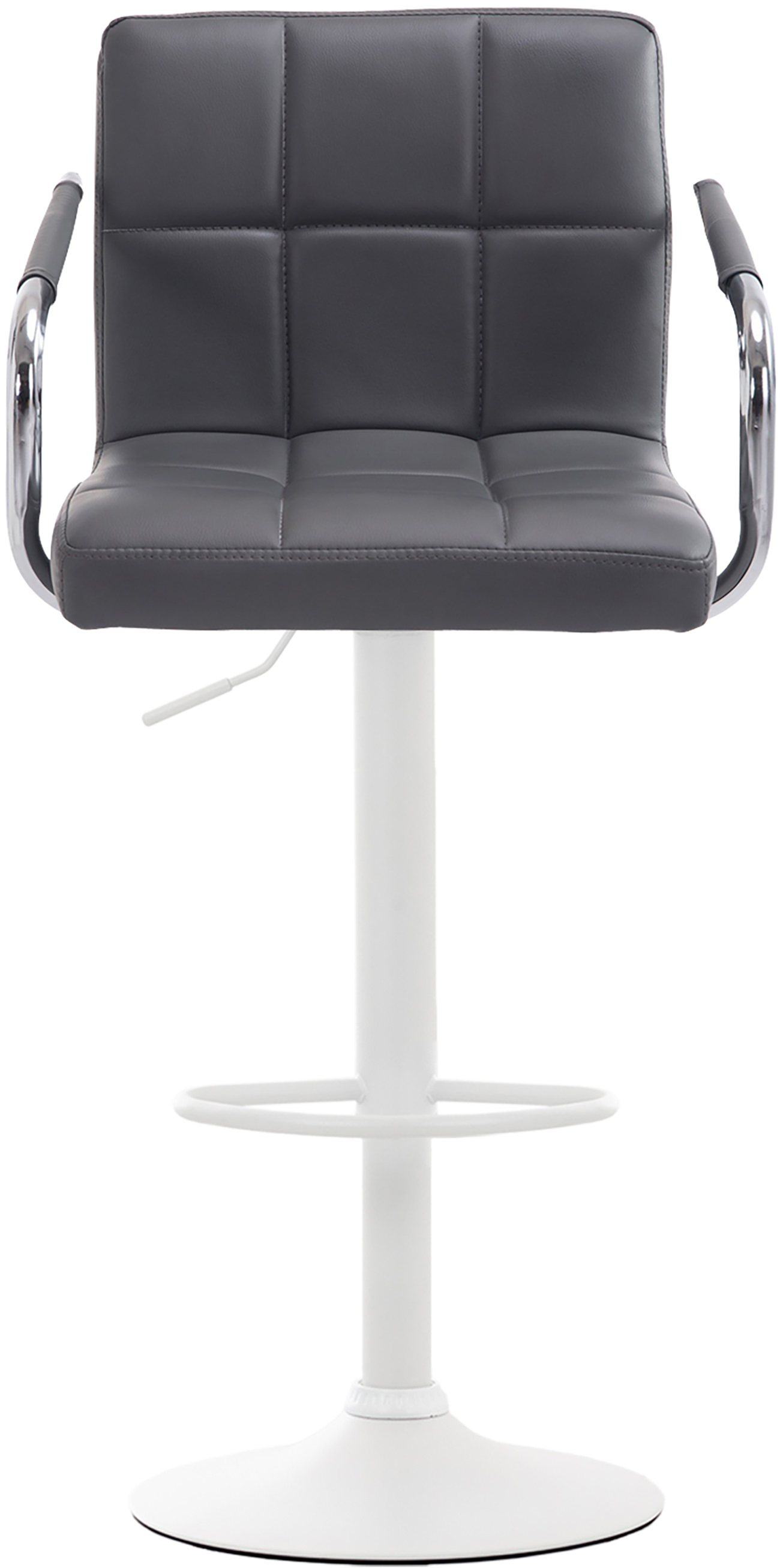 Tabouret de bar Lucy V2  en similicuir avec Piètement en Métal