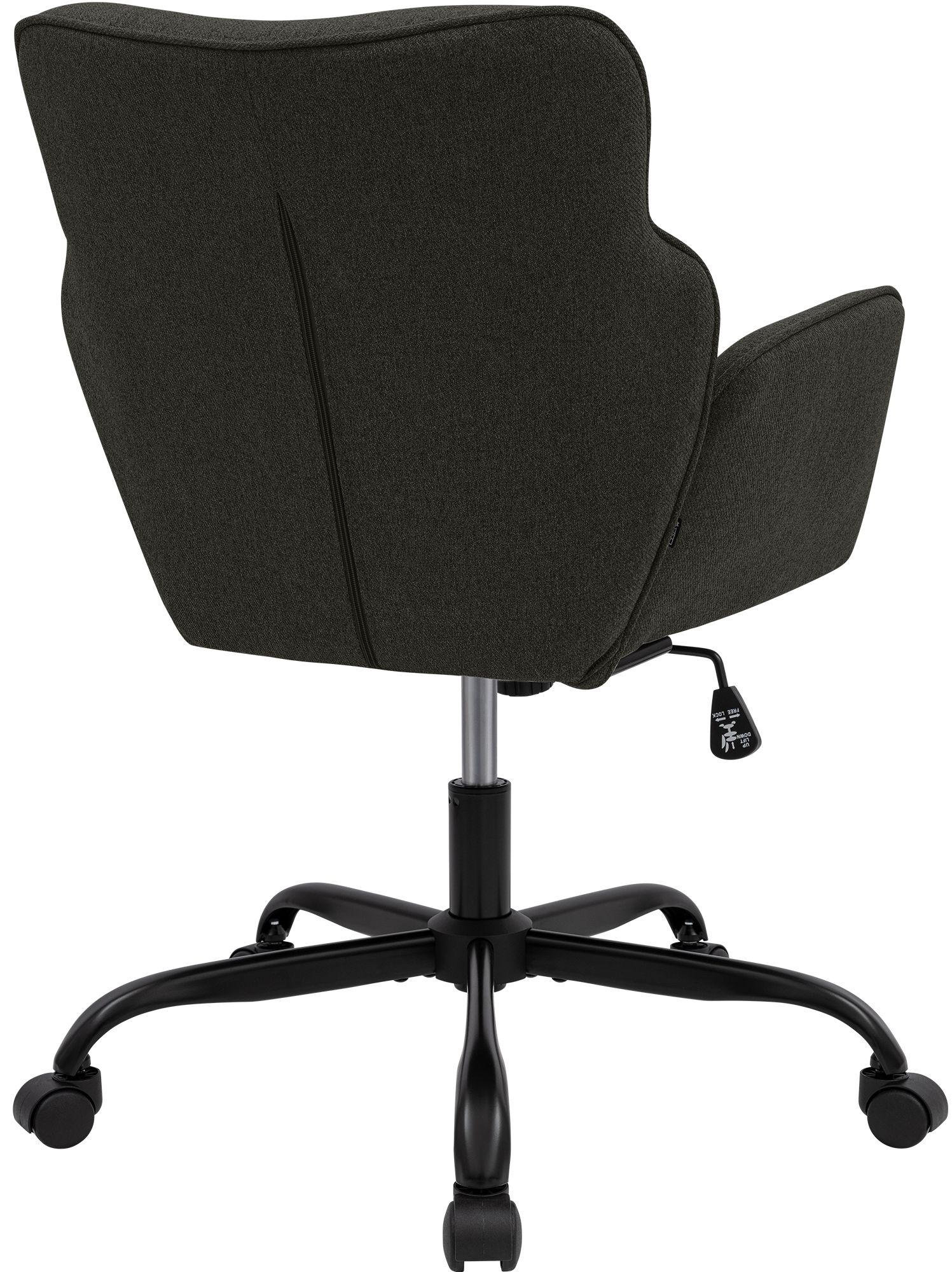 Chaise de bureau Amado en tissu