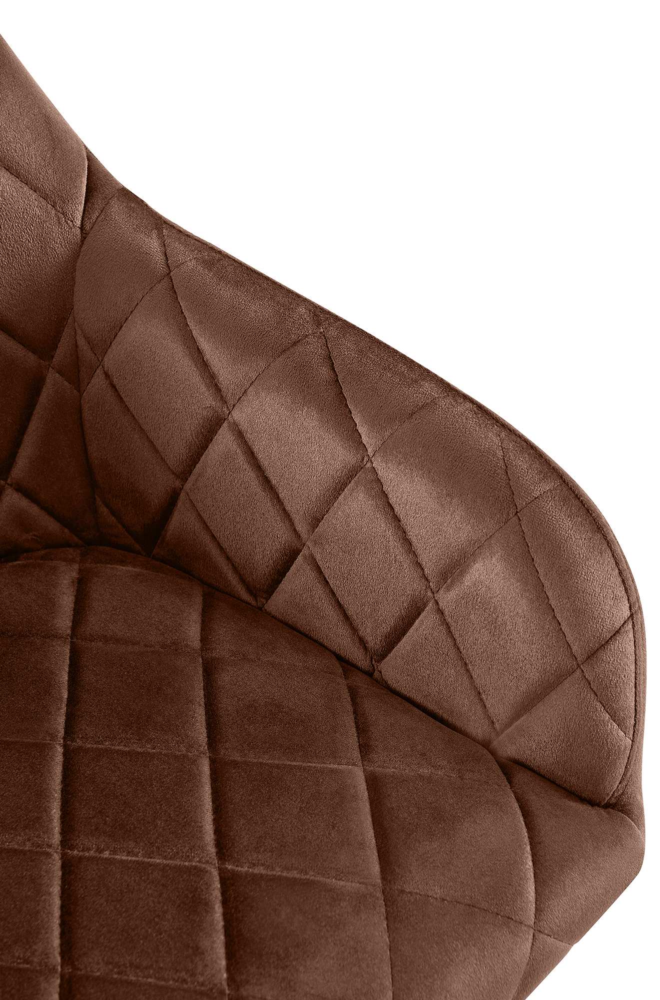 Lot de 2 chaises de salle à manger Monett velours