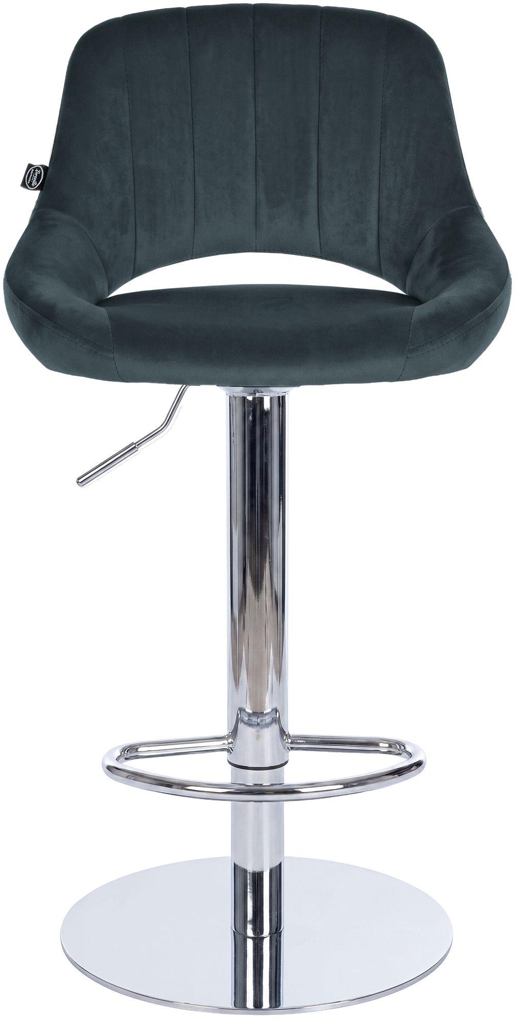 Tabouret de bar Milet avec structure stable chromée