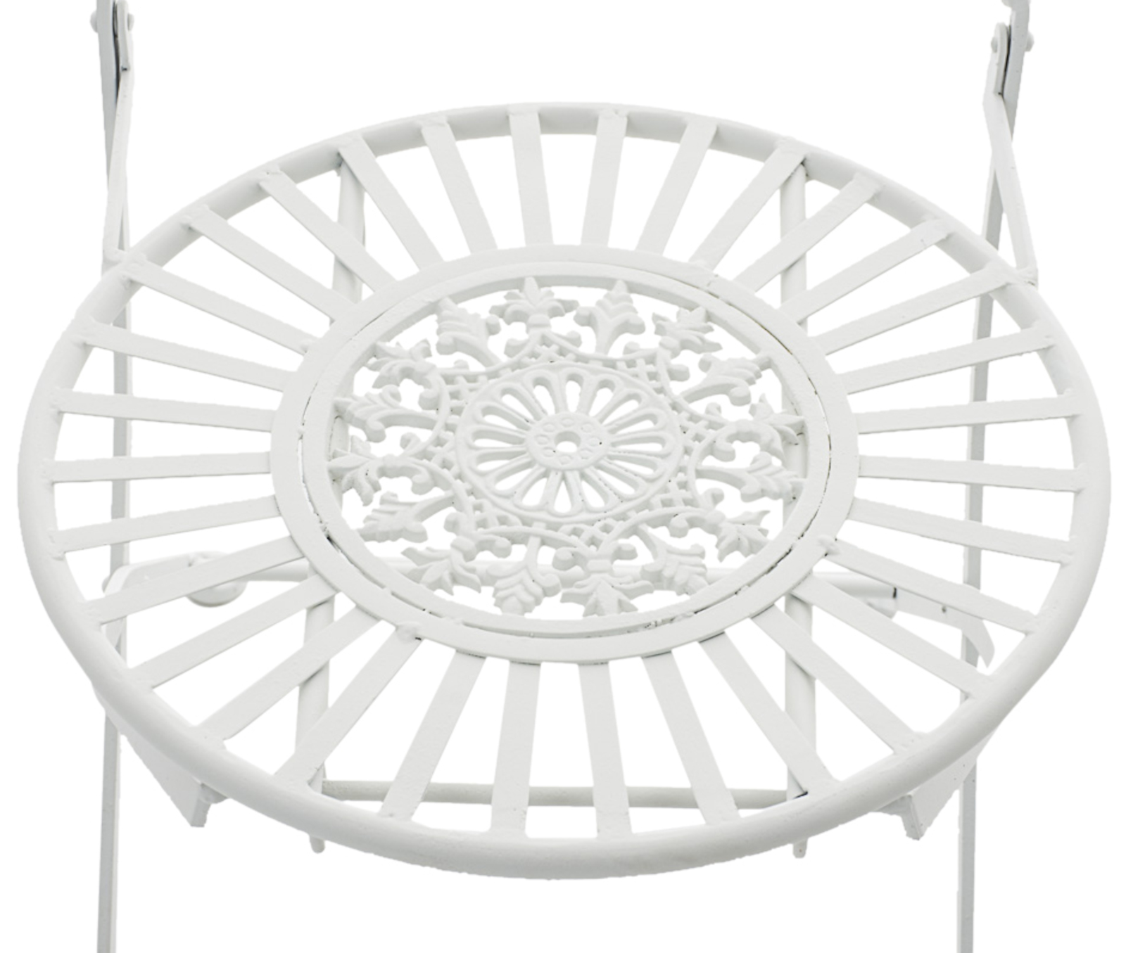 Lot de 2 Chaises de jardin pliables Mani en fer forgé