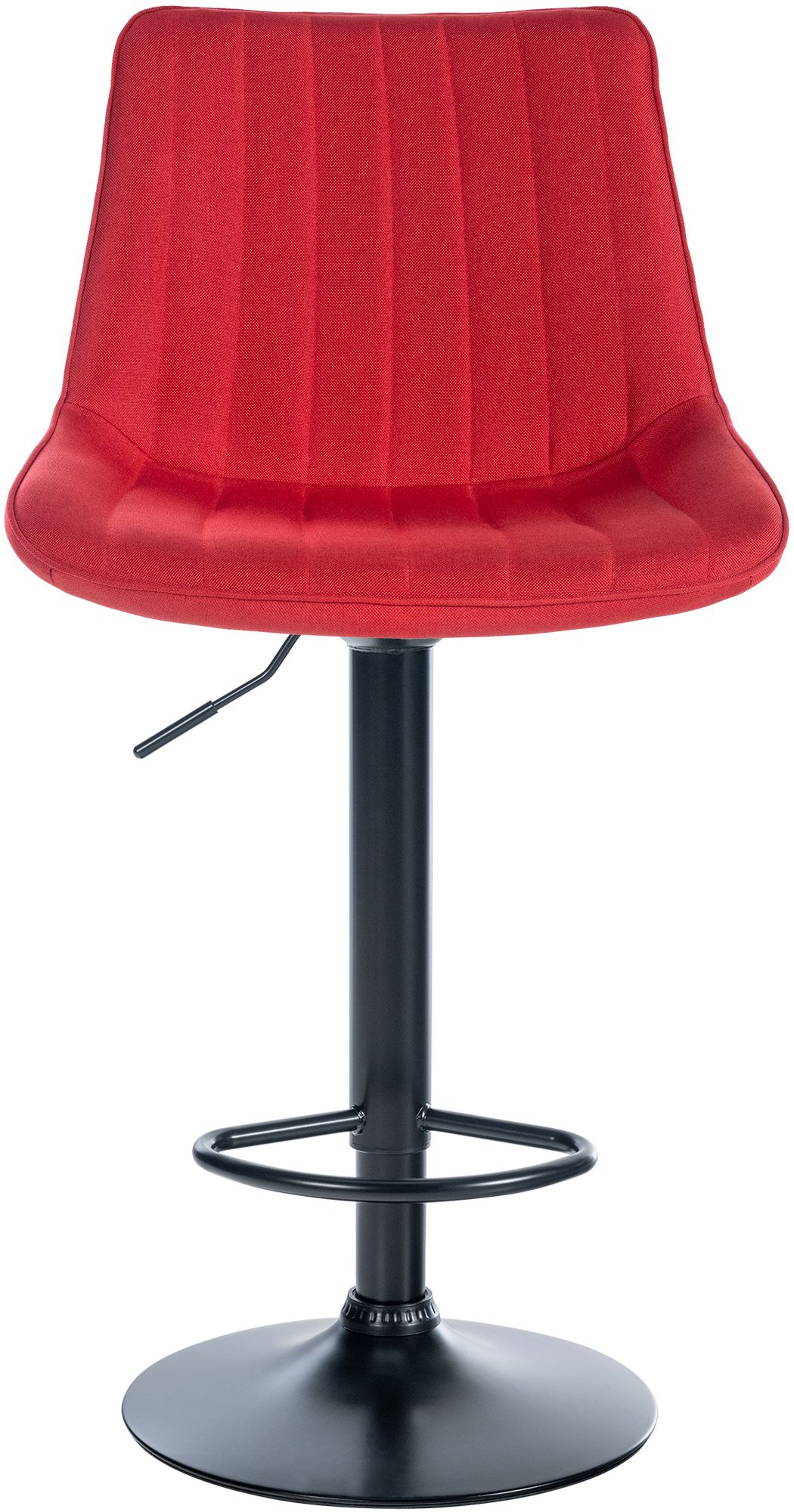 Tabouret de bar Toni en Tissu Pied trompette en Métal