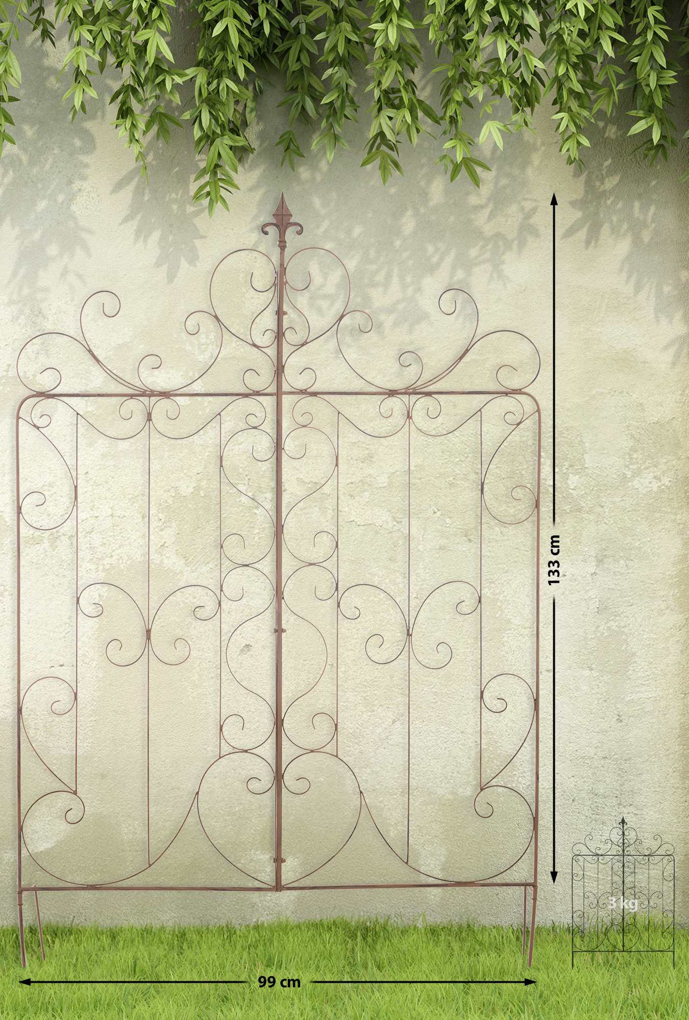 Jeu de 2 treillages Mandevilla