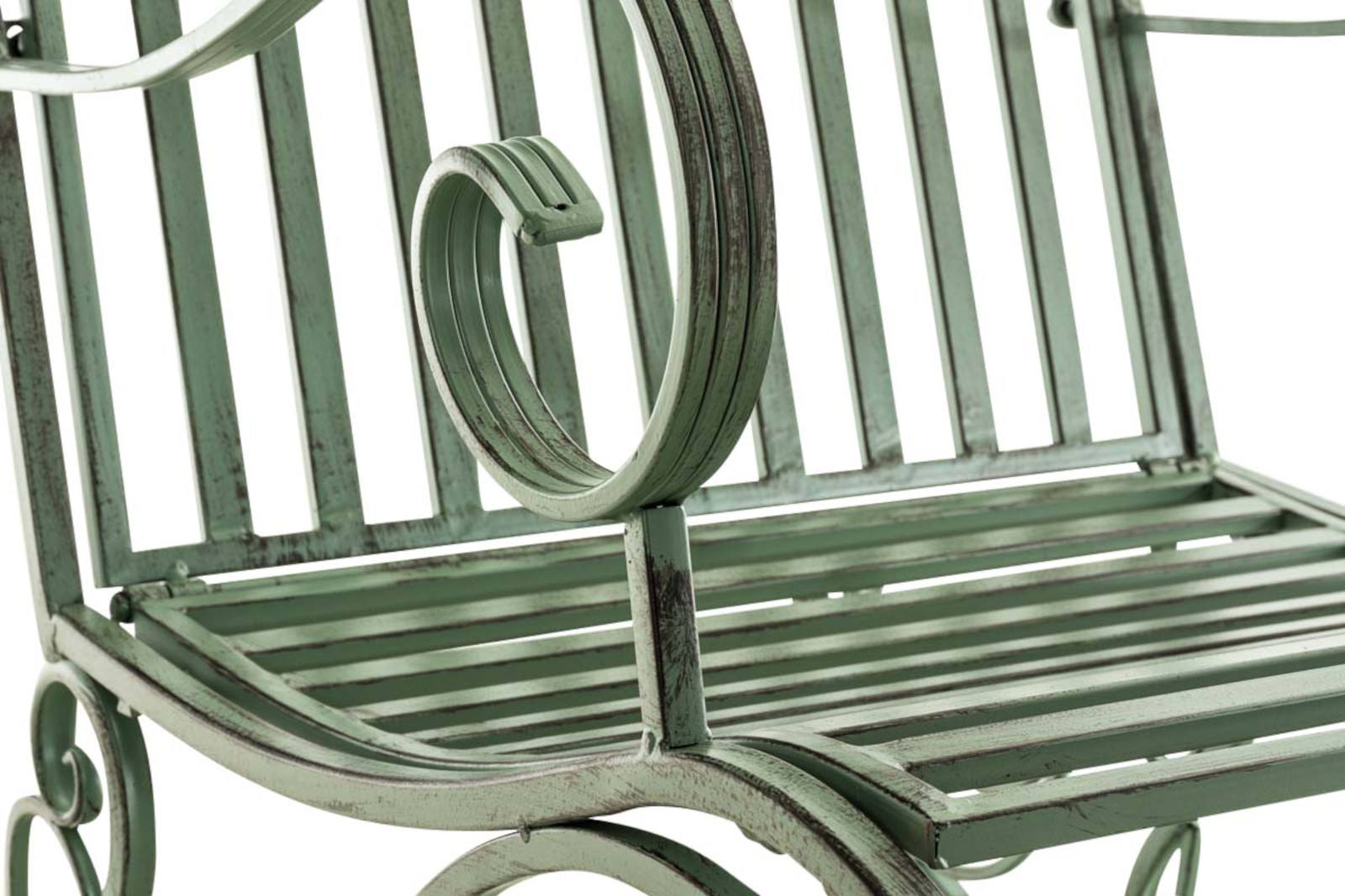Lot de 2 Fauteuils à bascule d'extérieur Smilla en fer forgé