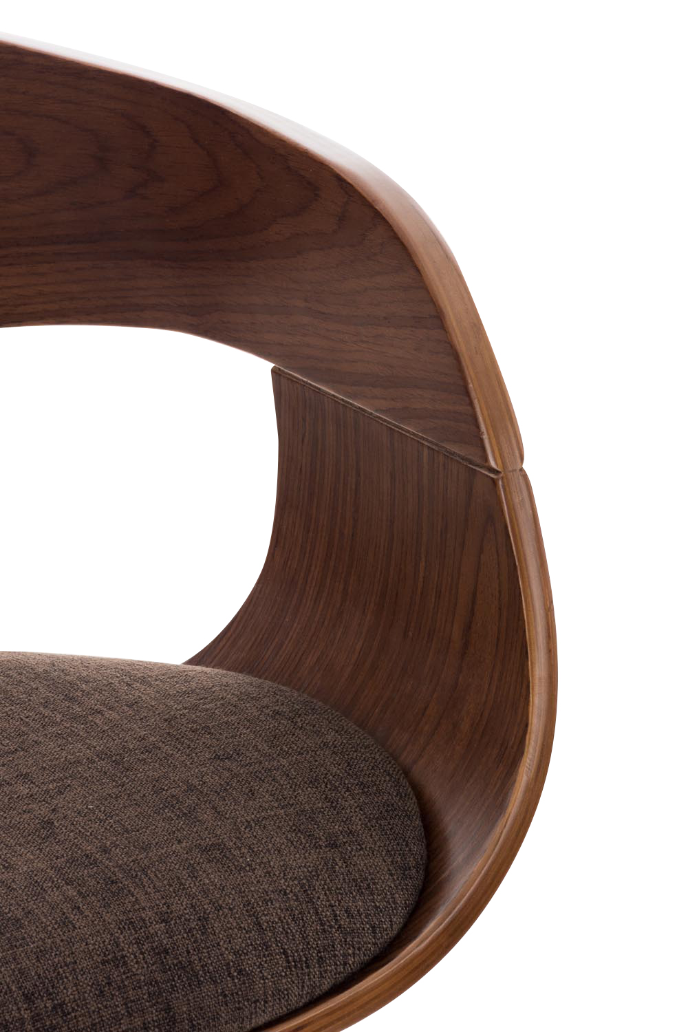 Lot de 2 tabourets de bar Kingston en tissu avec piètement en métal aspect chromé