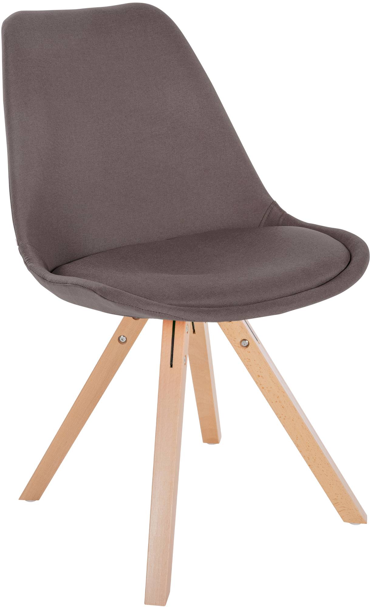 Chaise de salle à manger Sofia en Tissu avec Pieds en bois