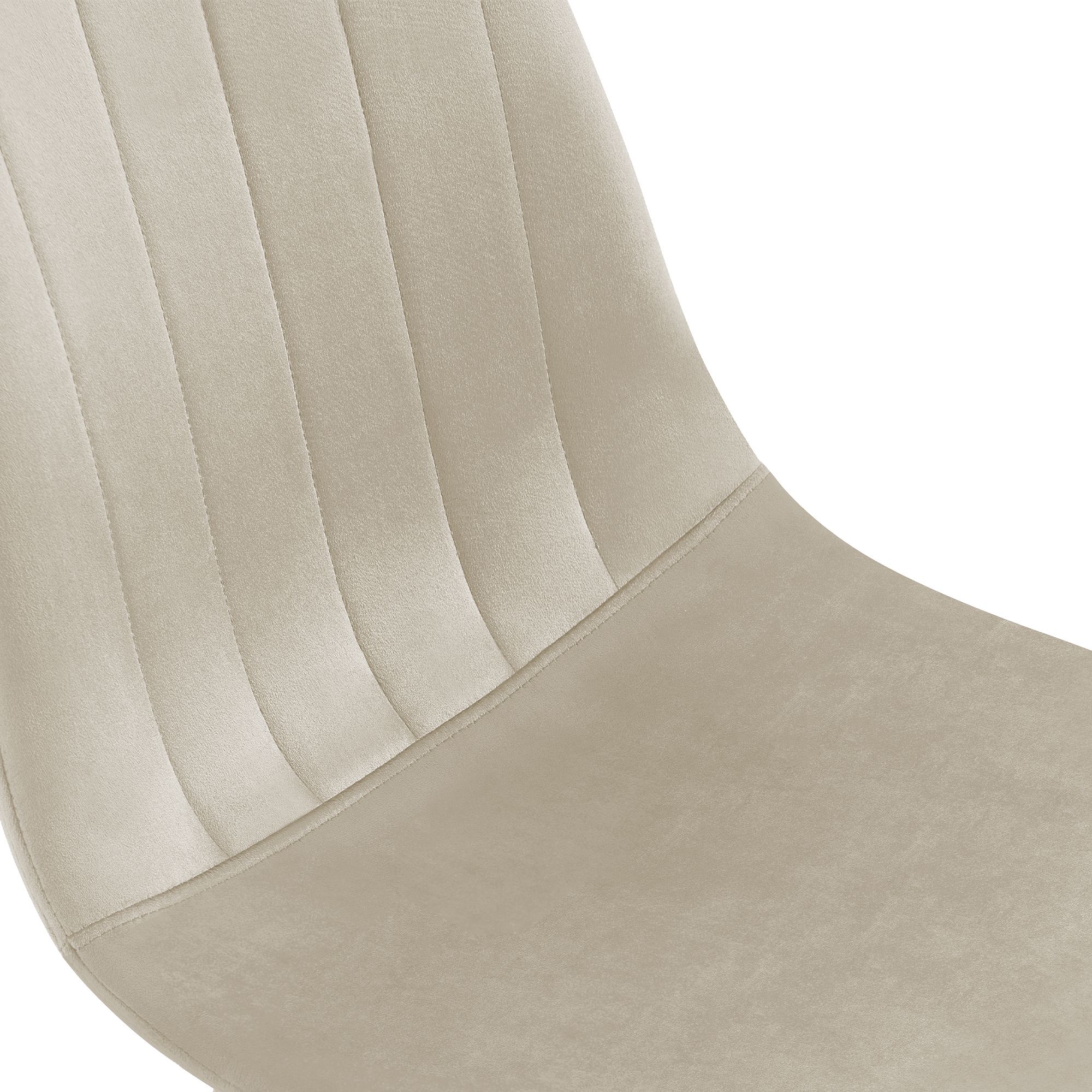 Lot de 4 chaises de salle a manger Baxter en velours