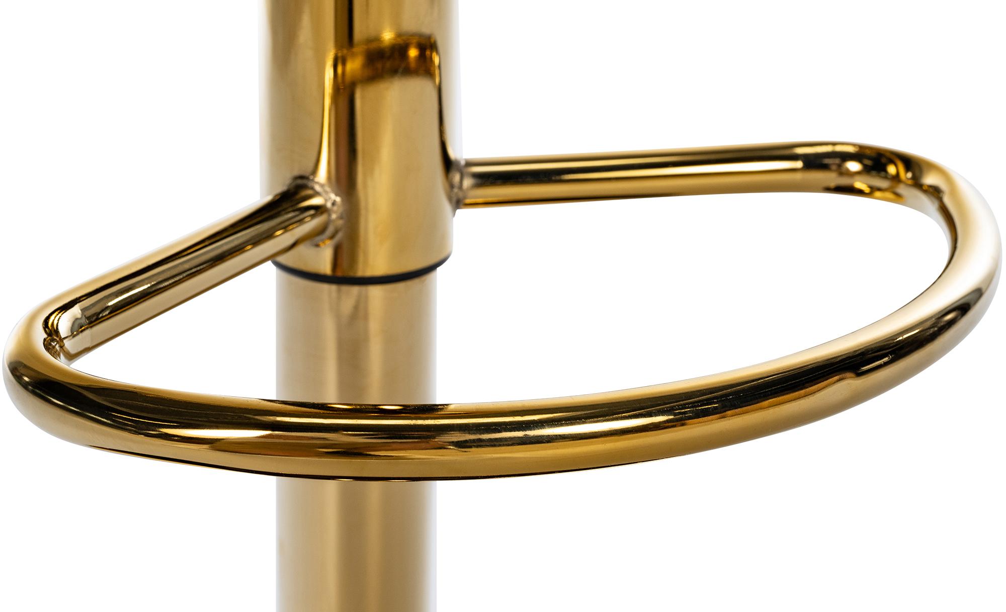 Lot de 2 tabourets de bar Braga Gold tissu