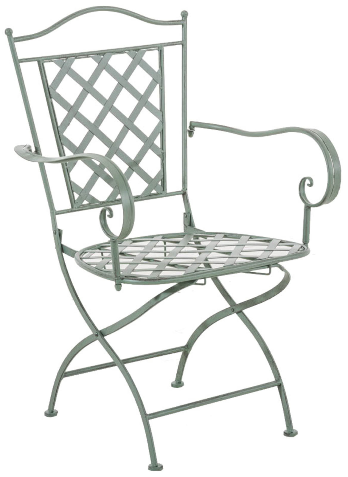 Lot de 2 chaises de jardin pliables Adara en fer