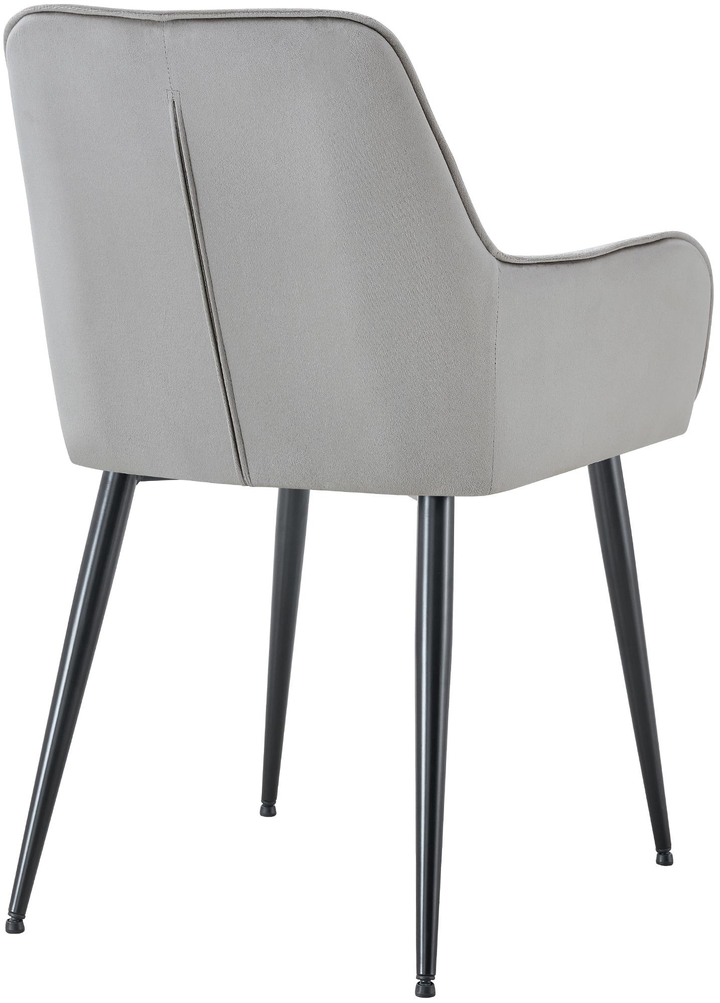 Lot de 2 chaises de salle à manger Ferndale velours