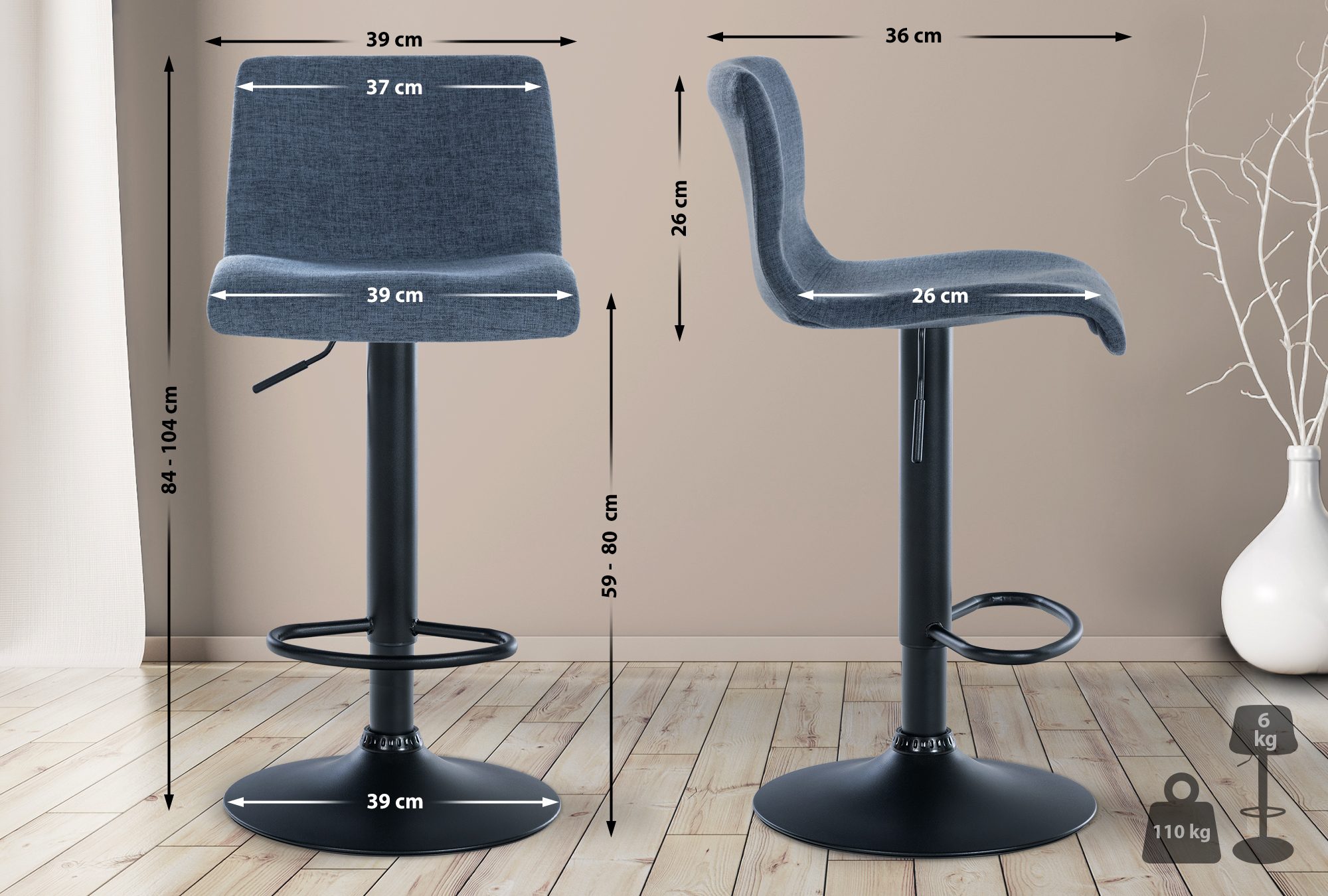Tabouret de bar Branford