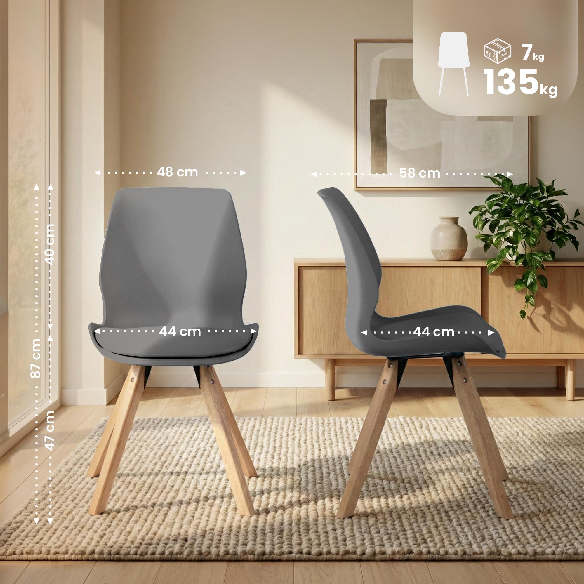 Lot de 4 chaises Luna