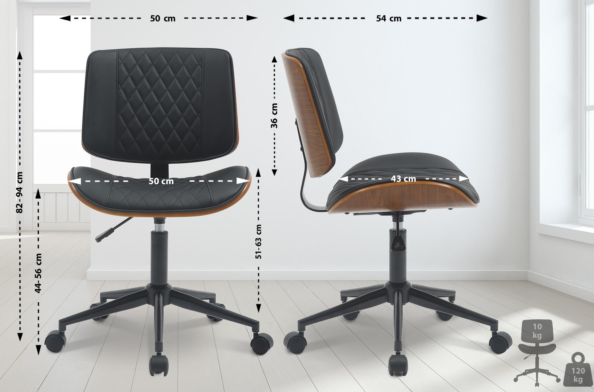 Chaise de bureau Plover similicuir