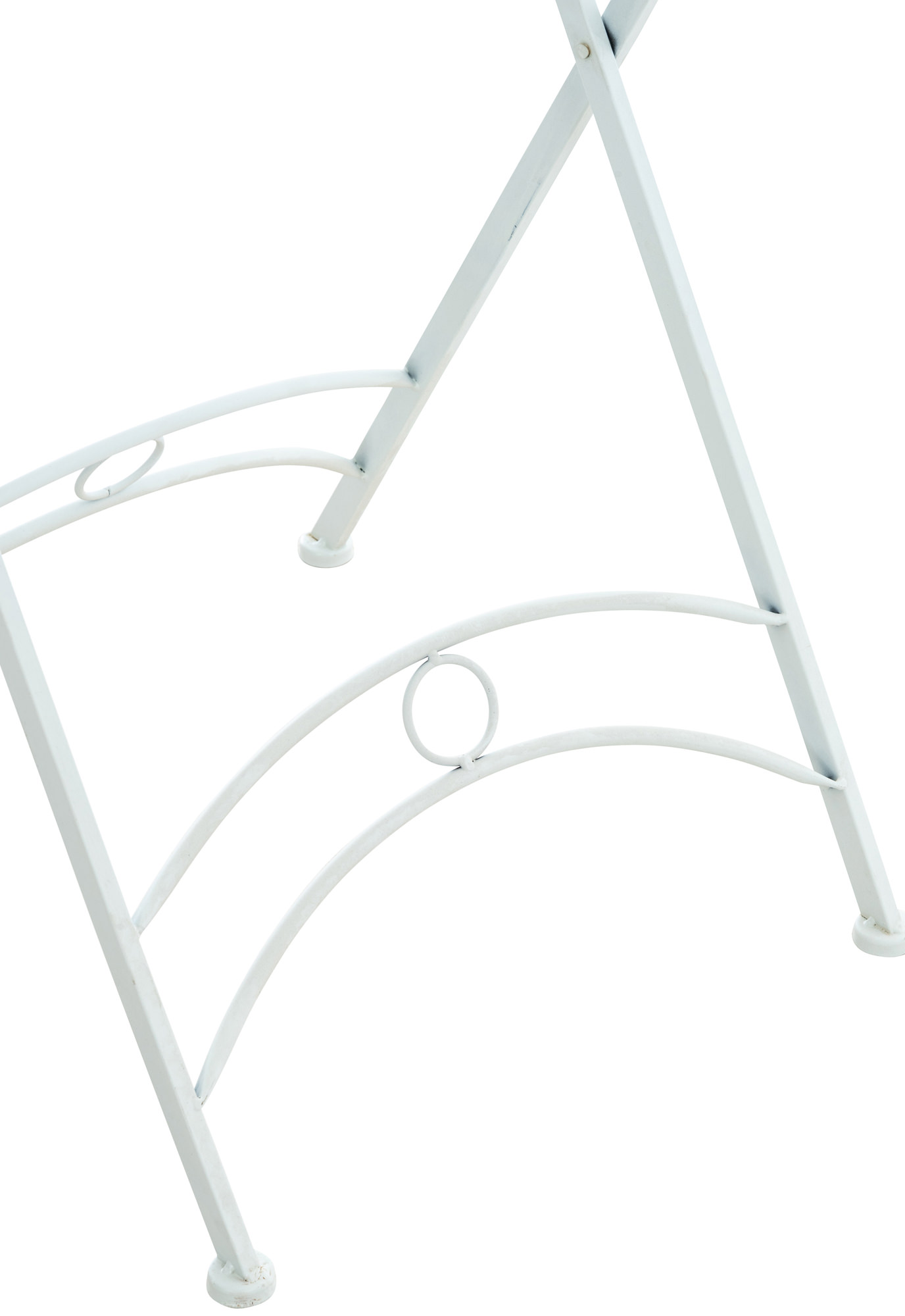 Table d'extérieur Tegal en Fer avec pieds croisés
