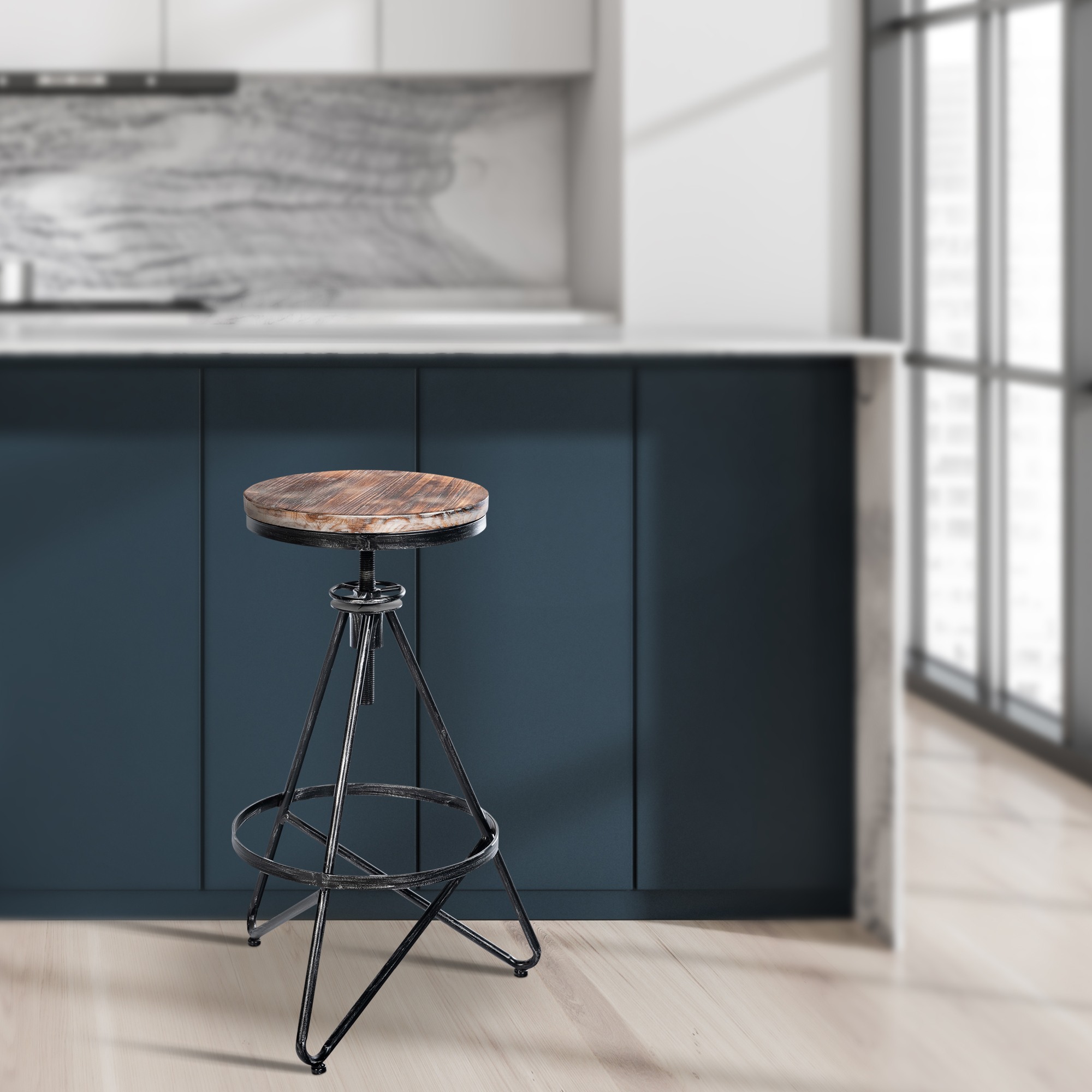 Lot de 2 tabourets de bar Karla