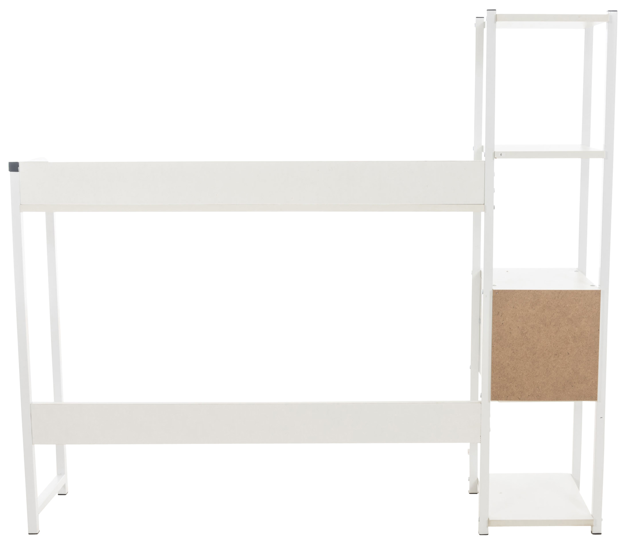 Bureau Widnes avec Plateau en MDF Cadre en Tubes d'acier et Colonne de rangement
