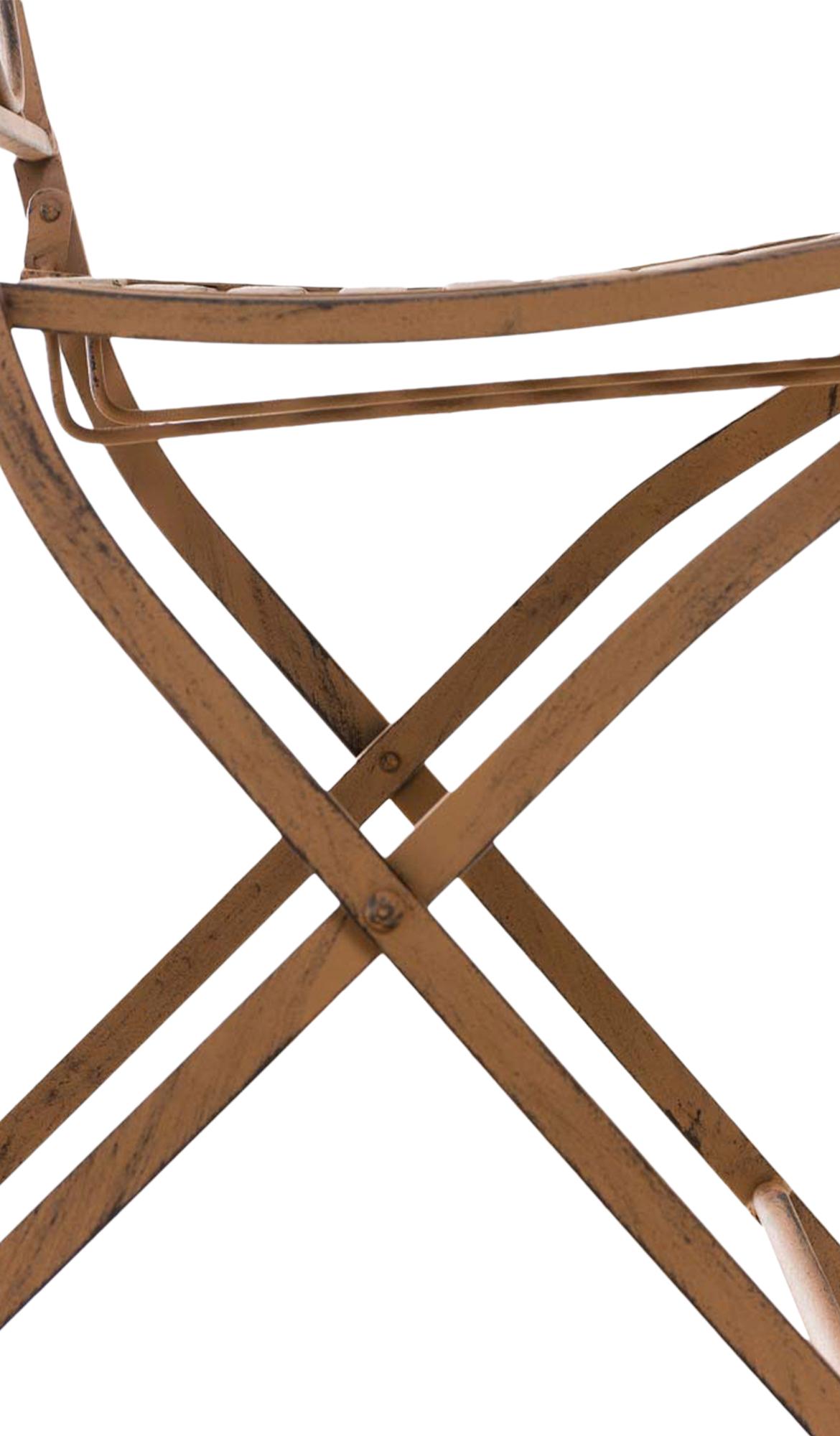 Lot de 2 chaises de jardin pliables Sibell en fer