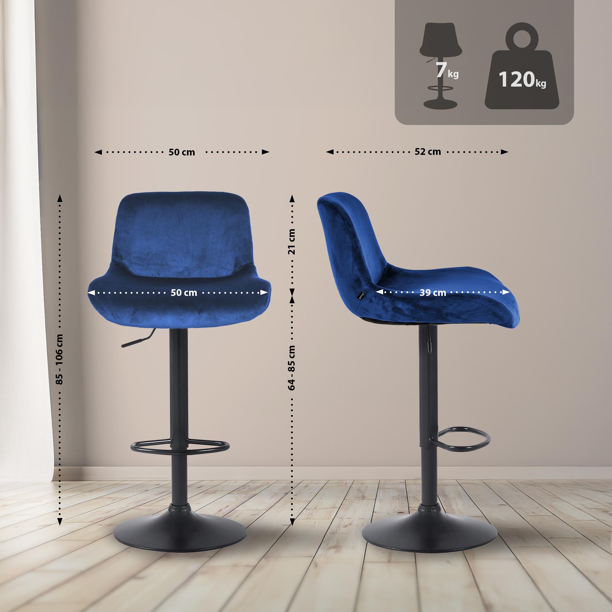 Tabouret de bar Solon noir