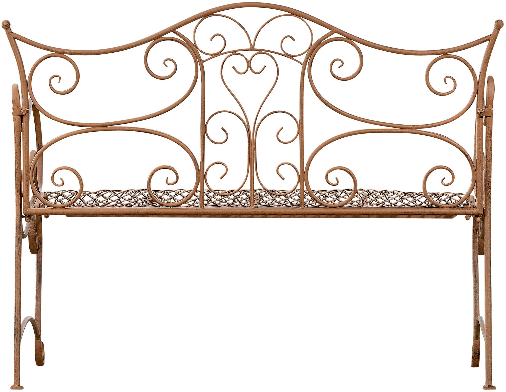 Banc de jardin au style antique Tara en fer forgé