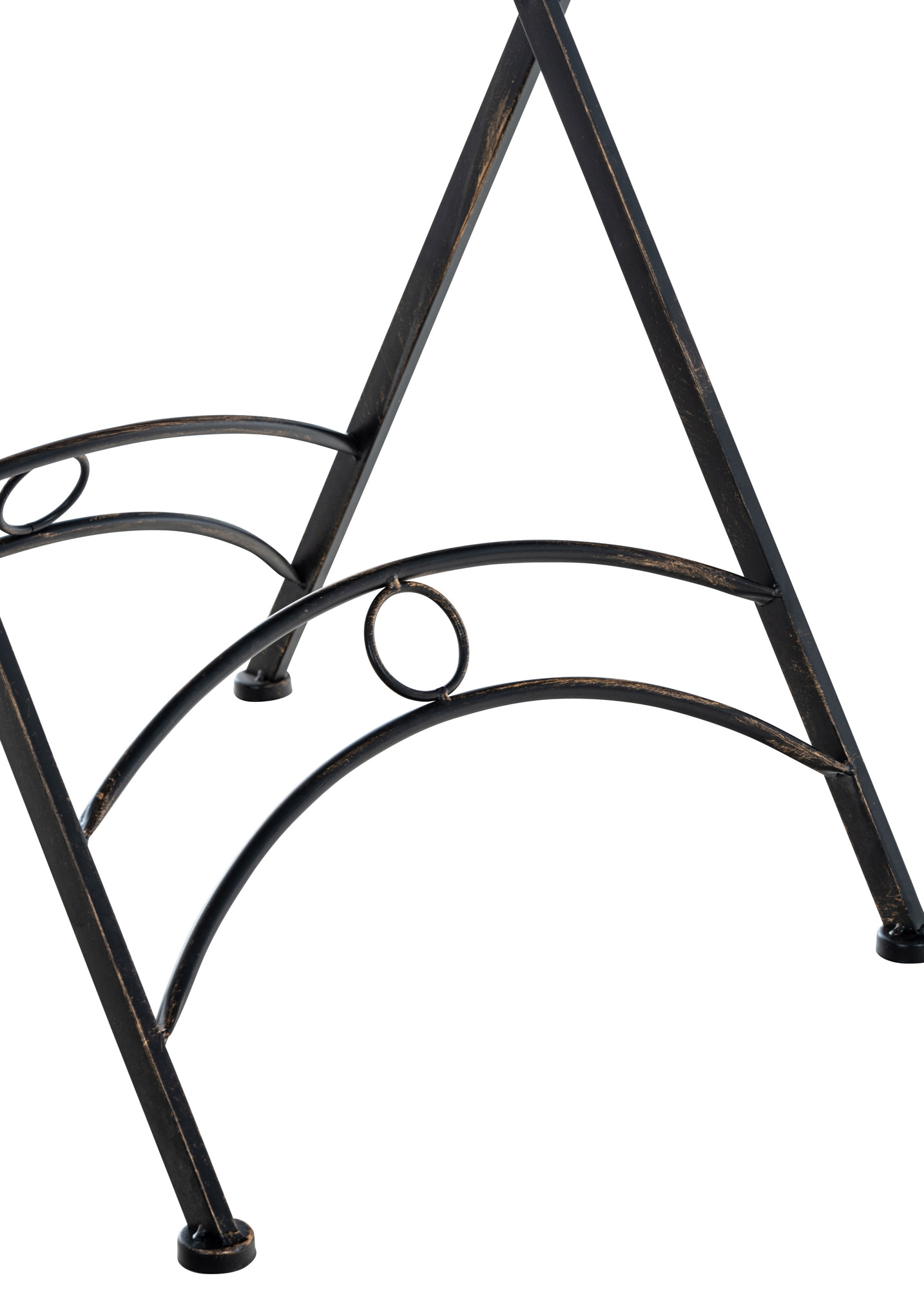 Table d'extérieur Tegal en Fer avec pieds croisés