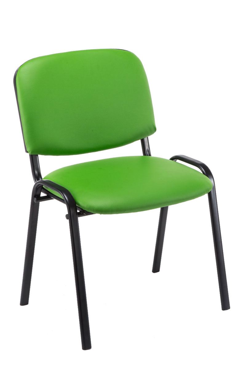 Lot de 12 chaises de visiteur Ken en similicuir